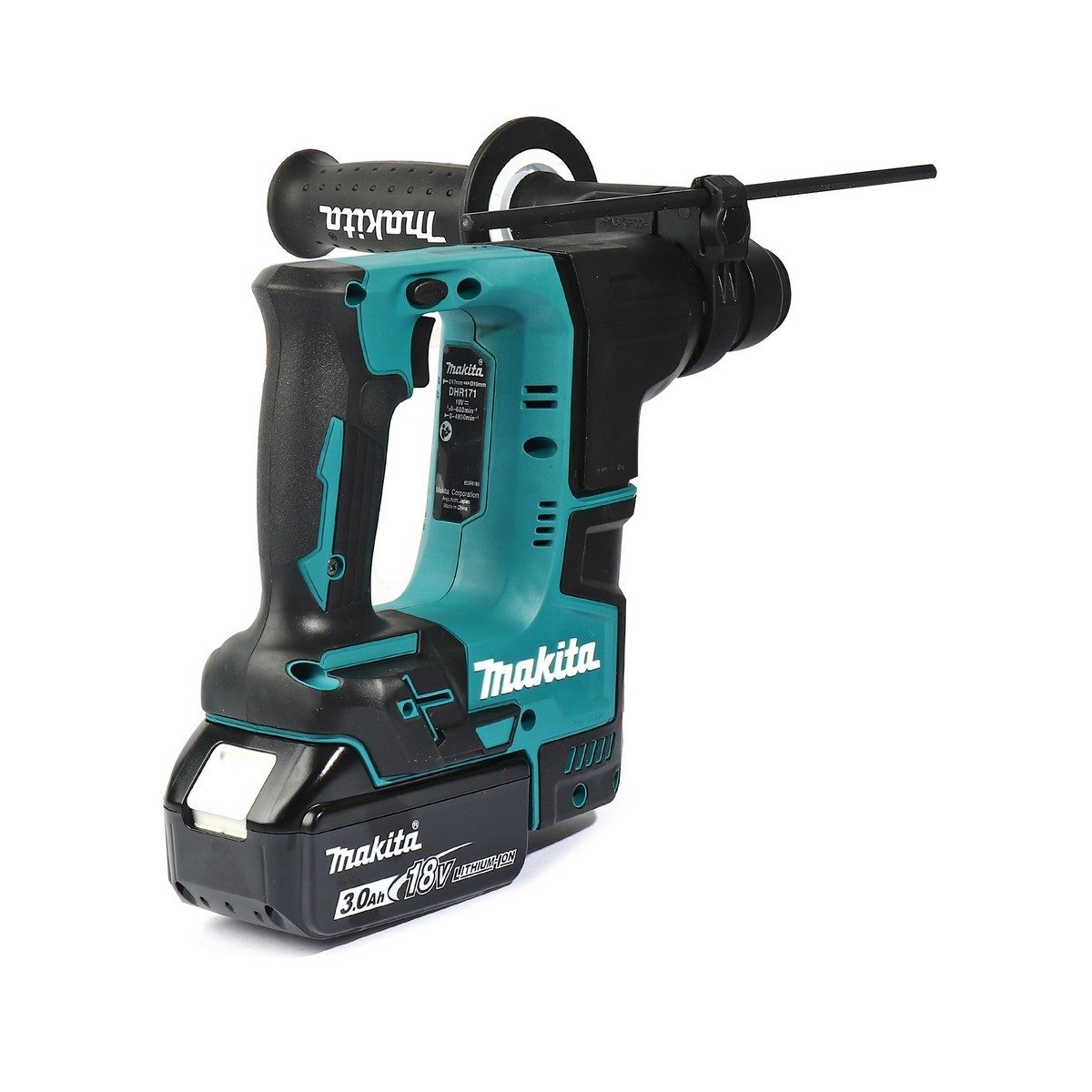 MAKITA สว่านโรตารี่ไร้สาย 18 โวลต์ ขนาด 17 มม. (11/16 นิ้ว) รุ่น DHR171RFX3 ขนาดหัวจับดอกสว่าน 1/2 นิ้ว ใช้กับดอกสว่าน SDS PLUS รวมแบตเตอรี่
