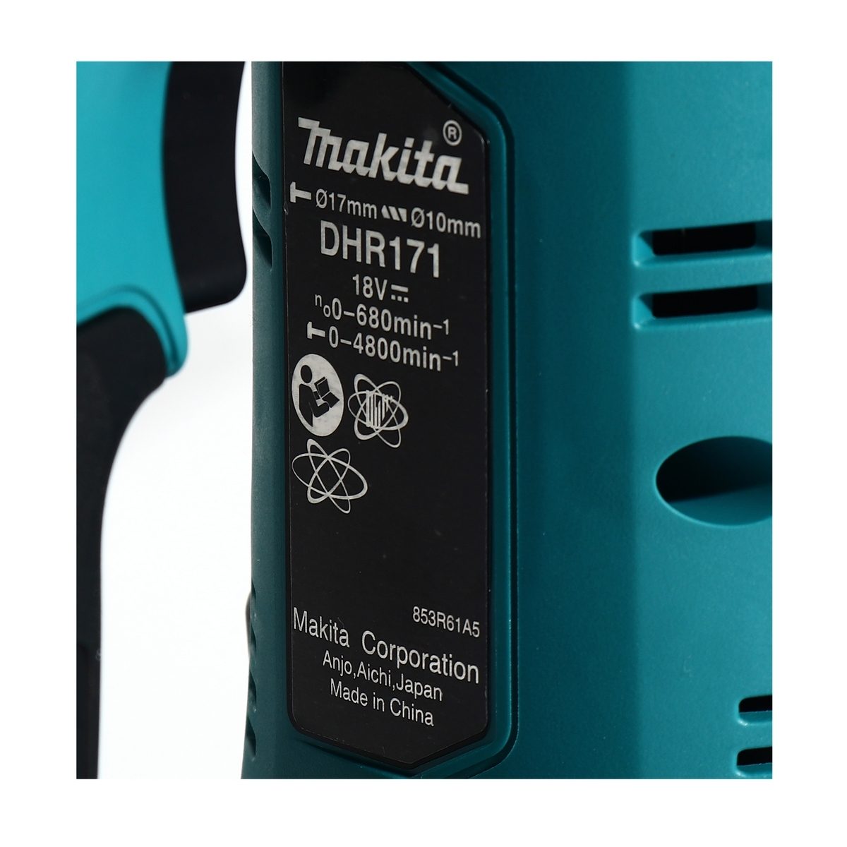MAKITA สว่านโรตารี่ไร้สาย 18 โวลต์ ขนาด 17 มม. (11/16 นิ้ว) รุ่น DHR171Z ขนาดหัวจับดอกสว่าน 1/2 นิ้ว ใช้กับดอกสว่าน SDS PLUS ไม่รวมแบตเตอรี่