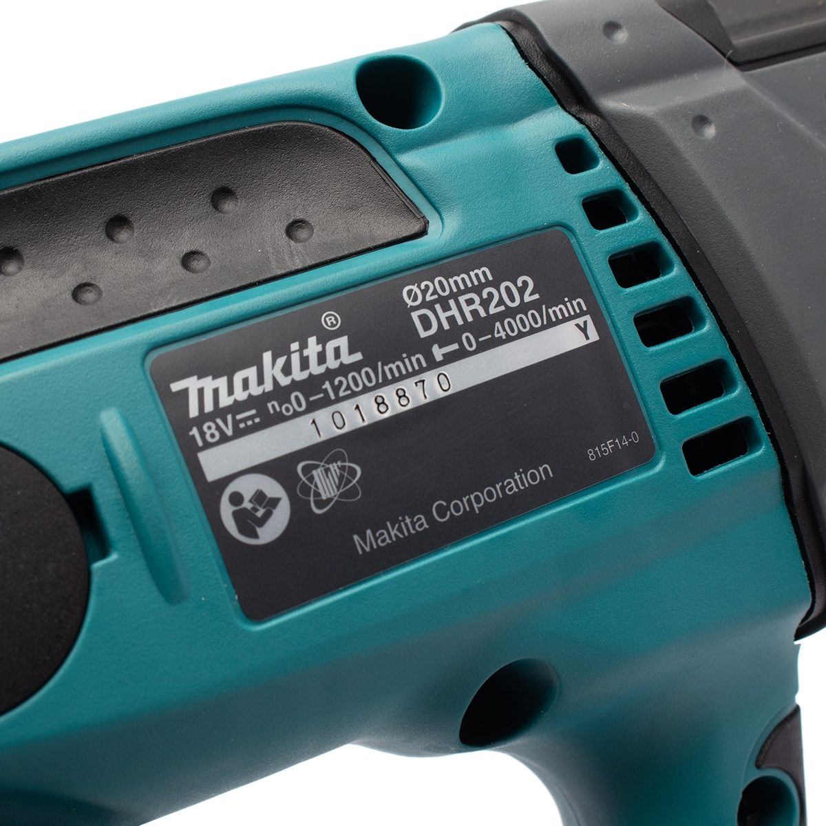MAKITA สว่านโรตารี่ไร้สาย 18 โวลต์ ขนาด 20 มม. (13/16 นิ้ว) รุ่น DHR-202Z ขนาดหัวจับดอกสว่าน 1/2 นิ้ว ใช้กับดอกสว่าน SDS PLUS ไม่รวมแบตเตอรี