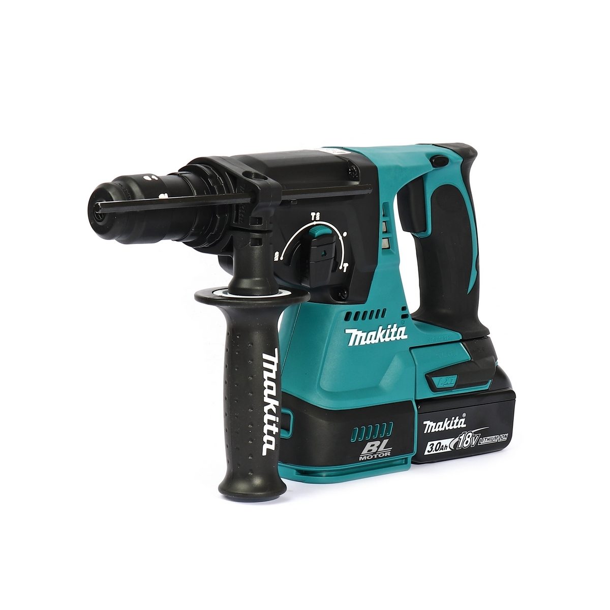 MAKITA สว่านโรตารี่ไร้สาย 18 โวลต์ ขนาด 24 มม. (15/16 นิ้ว) รุ่น DHR243RFE ขนาดหัวจับดอกสว่าน 1/2 นิ้ว ใช้กับดอกสว่าน SDS PLUS รวมแบตเตอรี่-