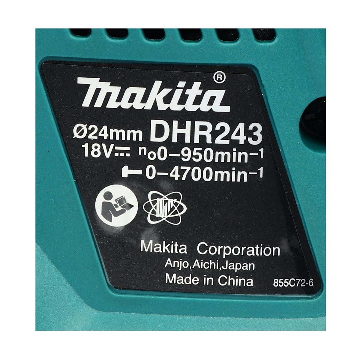 MAKITA สว่านโรตารี่ไร้สาย 18 โวลต์ ขนาด 24 มม. (15/16 นิ้ว) รุ่น DHR243Z ขนาดหัวจับดอกสว่าน 1/2 นิ้ว ใช้กับดอกสว่าน SDS PLUS ไม่รวมแบตเตอรี่