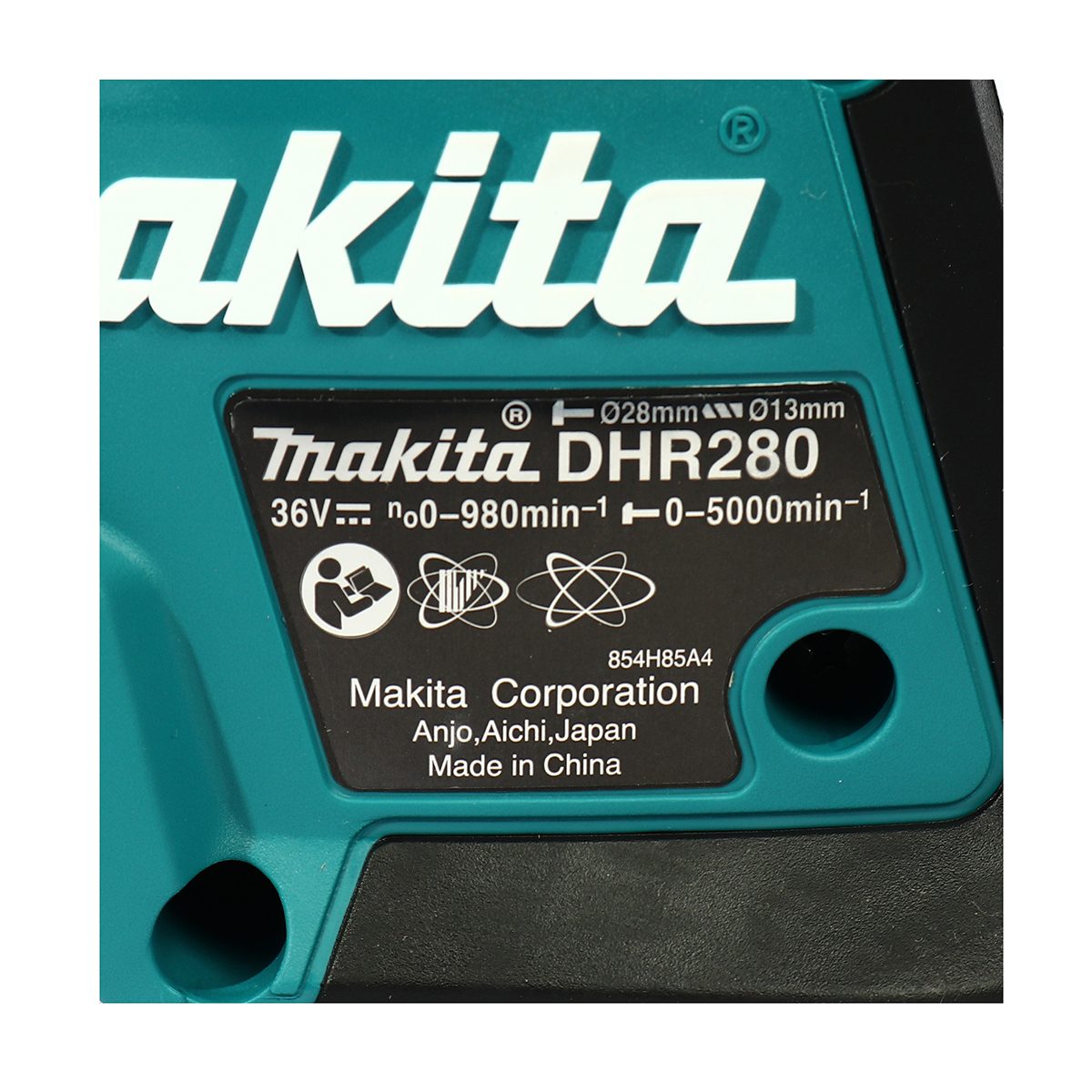 MAKITA สว่านโรตารี่ไร้สาย 36 โวลต์ ขนาด 28 มม. (1-1/8 นิ้ว) รุ่น DHR280Z ขนาดหัวจับดอกสว่าน 1/2 นิ้ว ใช้กับดอกสว่าน SDS PLUS ไม่รวมแบตเตอรี่