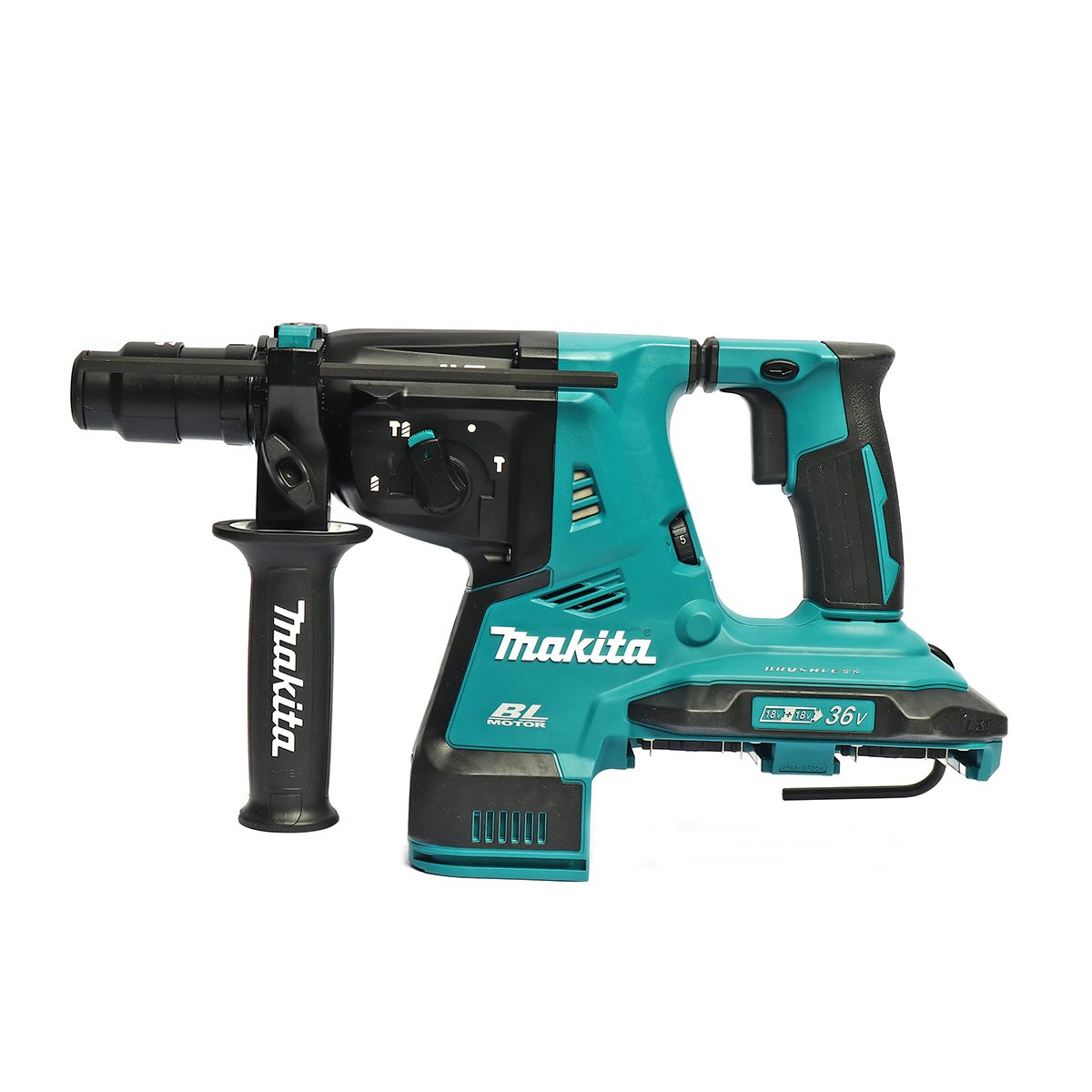 MAKITA สว่านโรตารี่ไร้สาย 36 โวลต์ ขนาด 28 มม. (1-1/8 นิ้ว) รุ่น DHR281Z ขนาดหัวจับดอกสว่าน 1/2 นิ้ว ใช้กับดอกสว่าน SDS PLUS ไม่รวมแบตเตอรี่