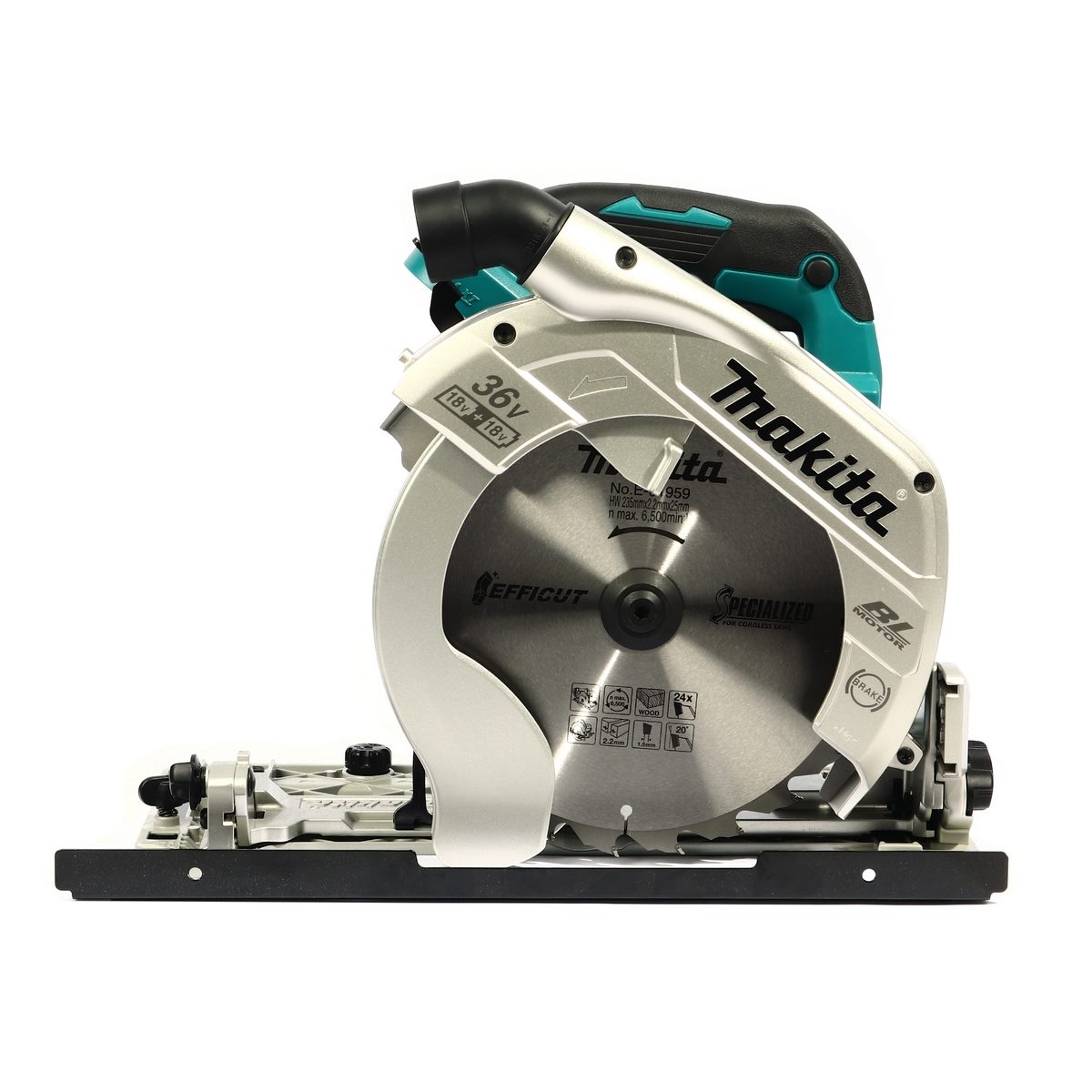 MAKITA เลื่อยวงเดือนไร้สาย 36 โวลต์ ขนาด 9 นิ้ว รุ่น DHS900Z ความเร็วรอบตัวเปล่า 4,500 รอบ/นาที ไม่รวมแบตเตอรี่-แท่นชาร์จ (มากีต้า)