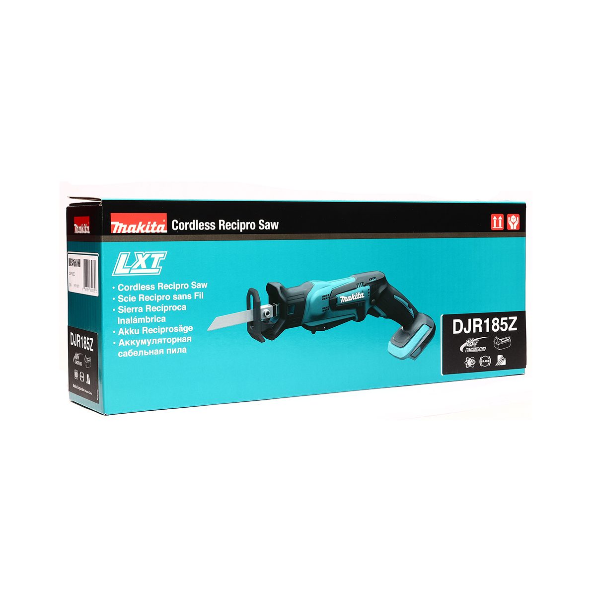 MAKITA เลื่อยชักไร้สาย 18 โวลต์ รุ่น DJR185Z ความยาวช่วงชัก 1/2 นิ้ว ไม่รวมแบตเตอรี่-แท่นชาร์จ (มากีต้า)