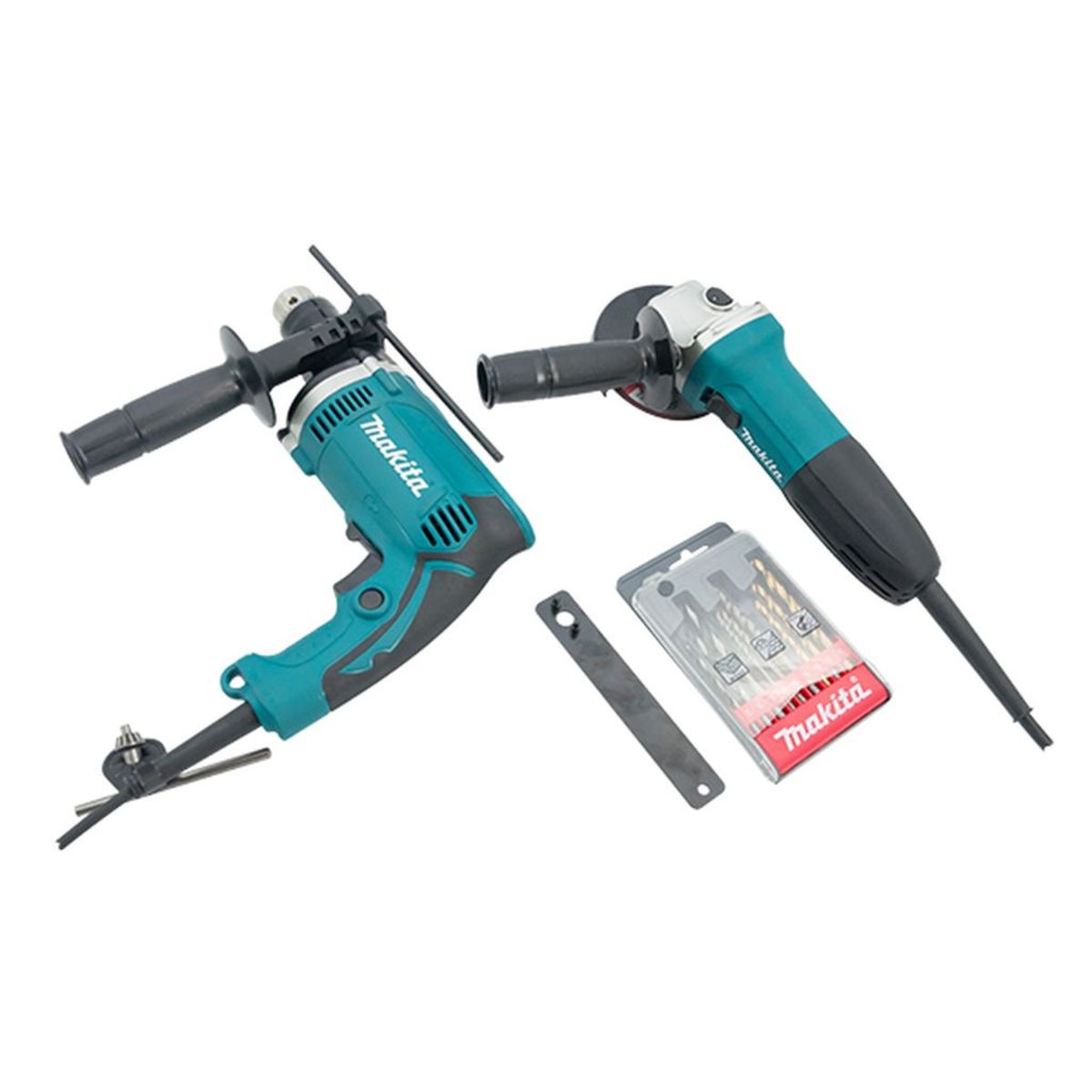 MAKITA ชุดเครื่องมือ HP1630+GA4030 รุ่น DK-1151 กำลังไฟ 720 วัตต์ ความเร็วรอบตัวเปล่า 11,000 รอบ/นาที สวิตช์สไลด์ พร้อมกล่องพลาสติก (มากีต้า