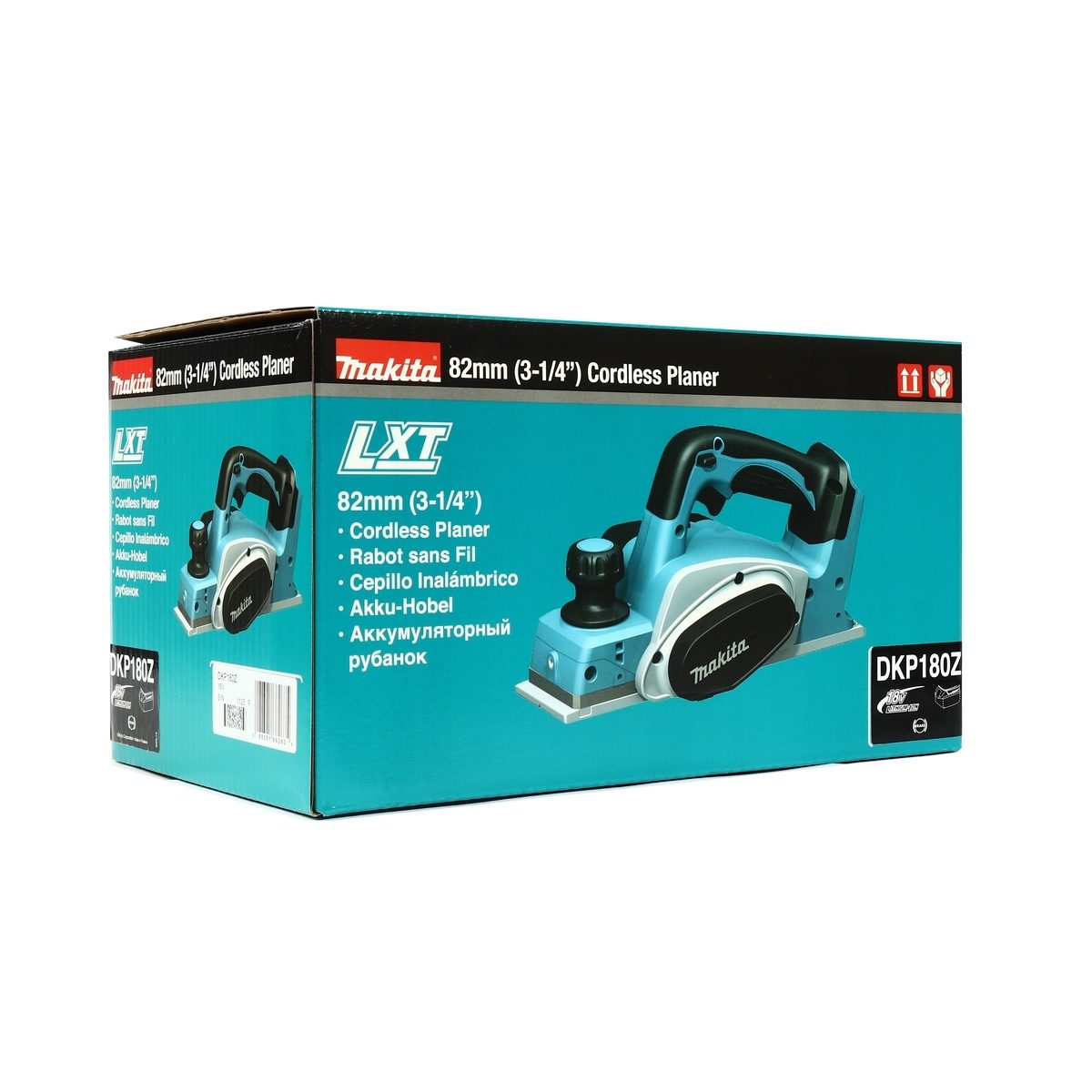 MAKITA กบไสไม้ไร้สาย 18 โวลต์ รุ่น DKP180Z ขนาด 82 มม. (3-1/4") ความลึกของการไส 2 มม. ความเร็วรอบ 15,000 RPM ไม่รวมแบตเตอรี่-แท่นชาร์จ (มากี