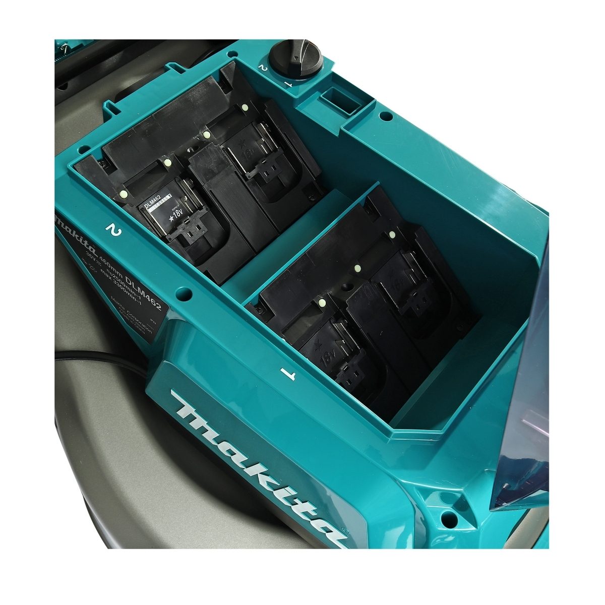 MAKITA รถเข็นตัดหญ้าไร้สาย 36 โวลต์ ความกว้างในการตัด 460 มม. รุ่น DLM462Z กำลังไฟ 1,600 วัตต์ ถังเก็บหญ้า 60 ลิตร ไม่รวมแบตเตอรี่-แท่นชาร์จ