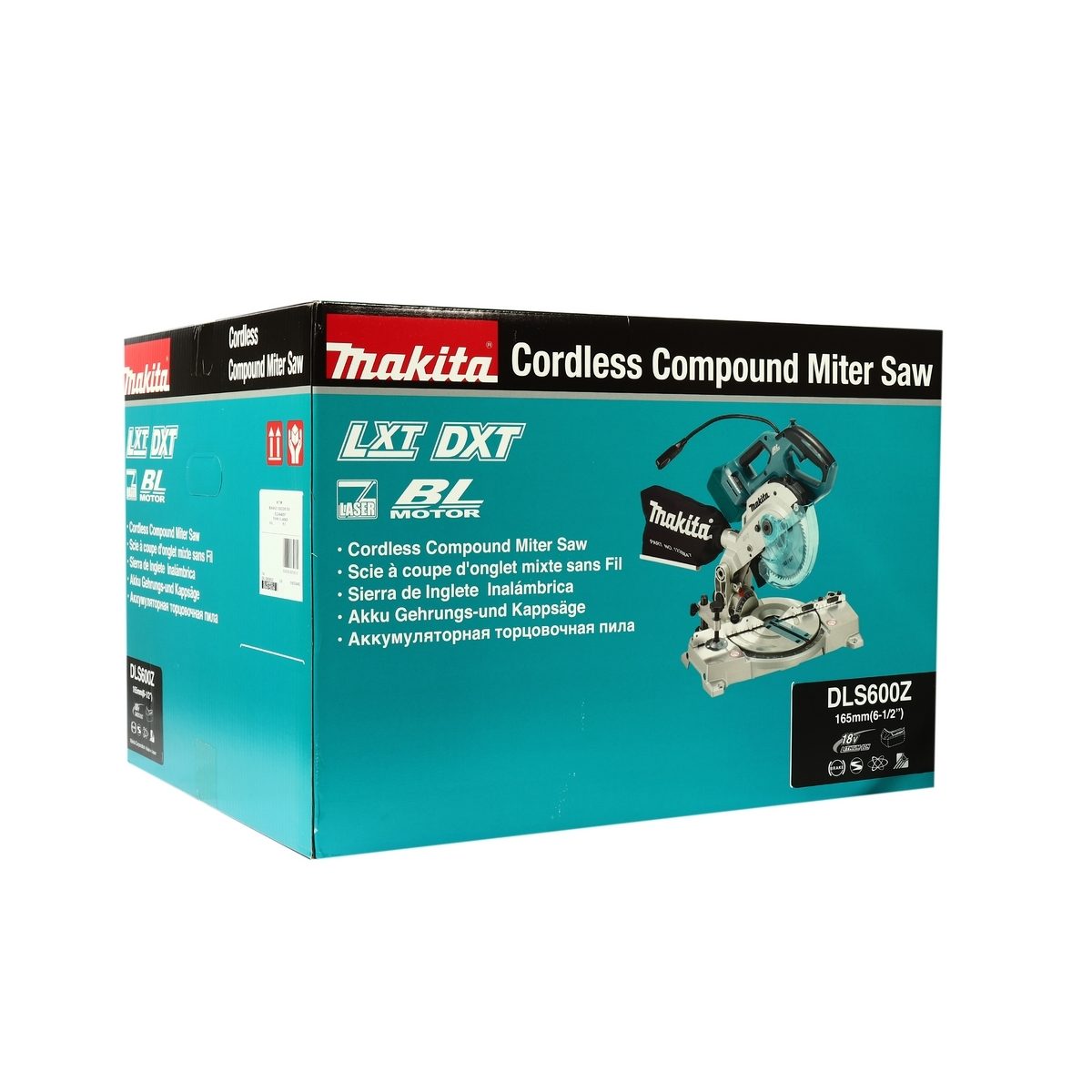 MAKITA แท่นตัดไลด์องศา 18 โวลต์ รุ่น DLS600Z ขนาด 6 นิ้ว ความเร้วรอบตัวเปล่า 5,000 รอบ/นาที พร้อมใบเลื่อยวงเดือน TCT 6"x56T ไม่รวมแบตเตอรี่-