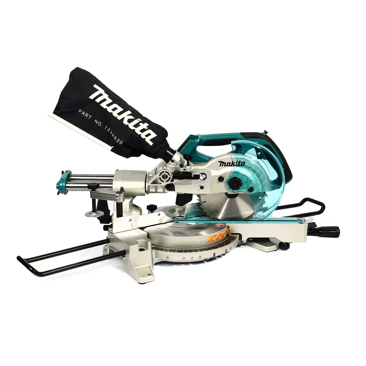 MAKITA แท่นตัดสไลท์องศา 18 โวลต์ ขนาด 7 นิ้ว (190 มม.) รุ่น DLS713Z ความเร็วรอบ 2,200 รอบ/นาที LXT LI-ON ใบเลื่อยวงเดือน TCT 7"x40T พร้อมไม่