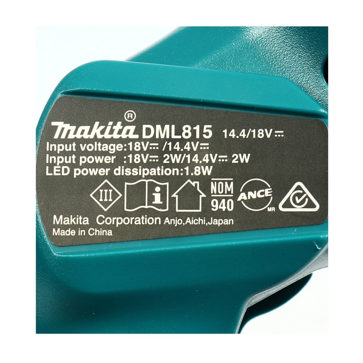 MAKITA ไฟฉายไร้สาย LED 18 โวลต์ รุ่น DML815 ความสว่าง 160 ลูเมน ไม่รวมแบตเตอรี่และแท่นชาร์จ (มากีต้า)