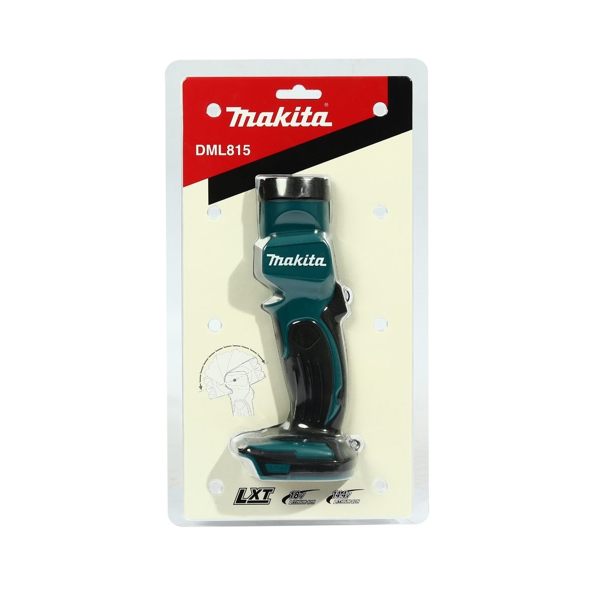 MAKITA ไฟฉายไร้สาย LED 18 โวลต์ รุ่น DML815 ความสว่าง 160 ลูเมน ไม่รวมแบตเตอรี่และแท่นชาร์จ (มากีต้า)