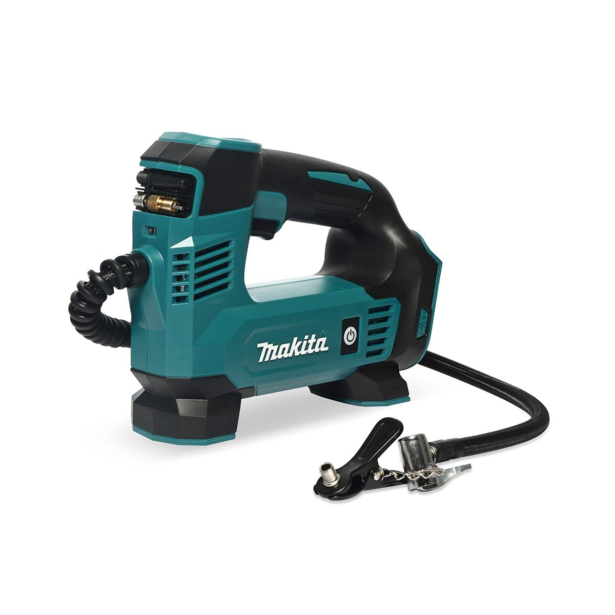 MAKITA เครื่องปั๊มลมไร้สาย 18 โวลต์ แรงดันอากาศสูงสุด 830 KPA (121 PSI) รุ่น DMP180Z สำหรับสูบลมยางรถยนต์และจักรยาน ลูกบอล ฯลฯ ไม่รวมแบตเตอร