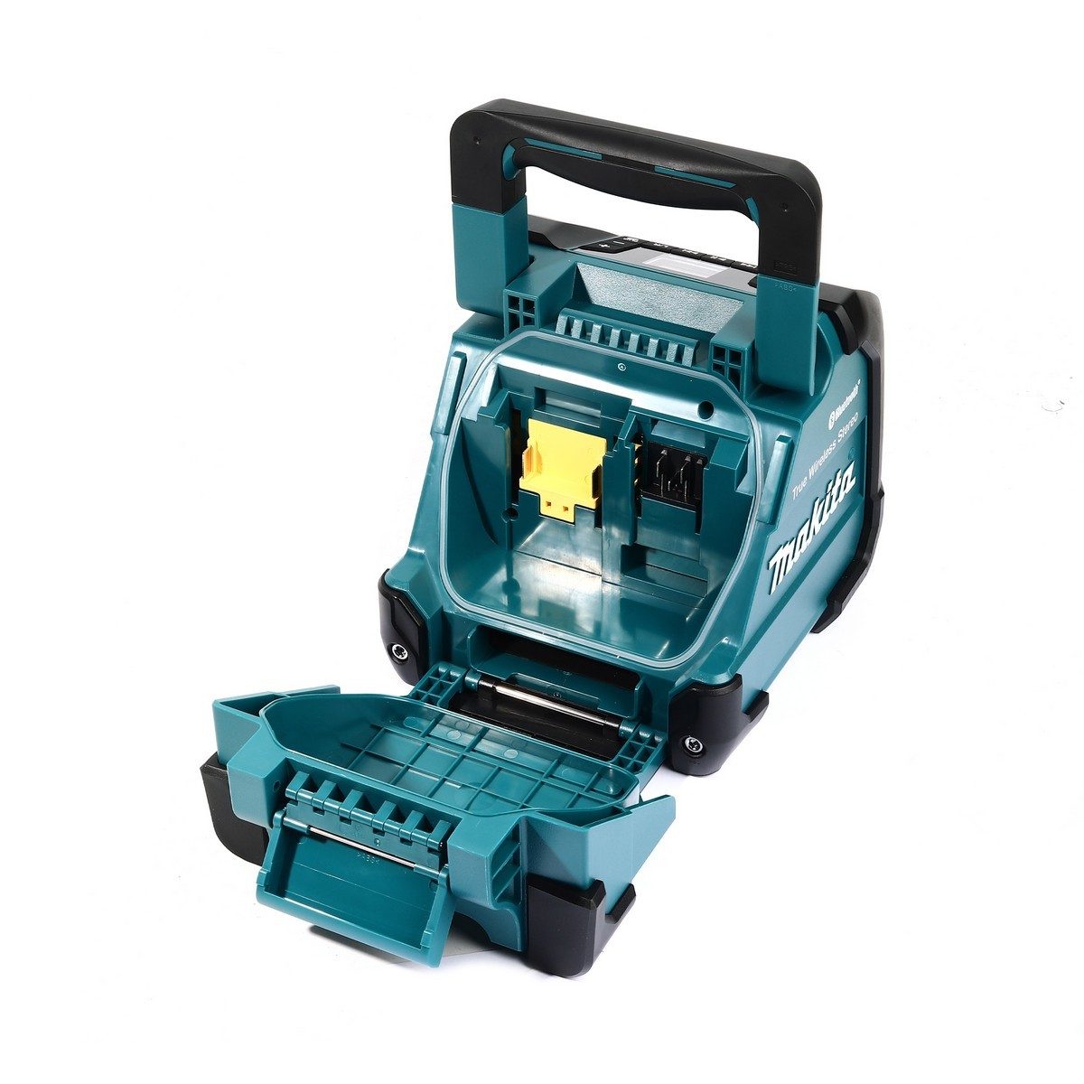 MAKITA ลำโพงบลูทูธไร้สาย รุ่น DMR203 รองรับแบตเตอรี่ 12 โวลต์ / 18 โวลต์ เชื่อมต่อผ่าน Bluetooth เวอร์ชั่น 5.0 ไม่รวมแบตเตอรี่-แท่นชาร์จ (มา
