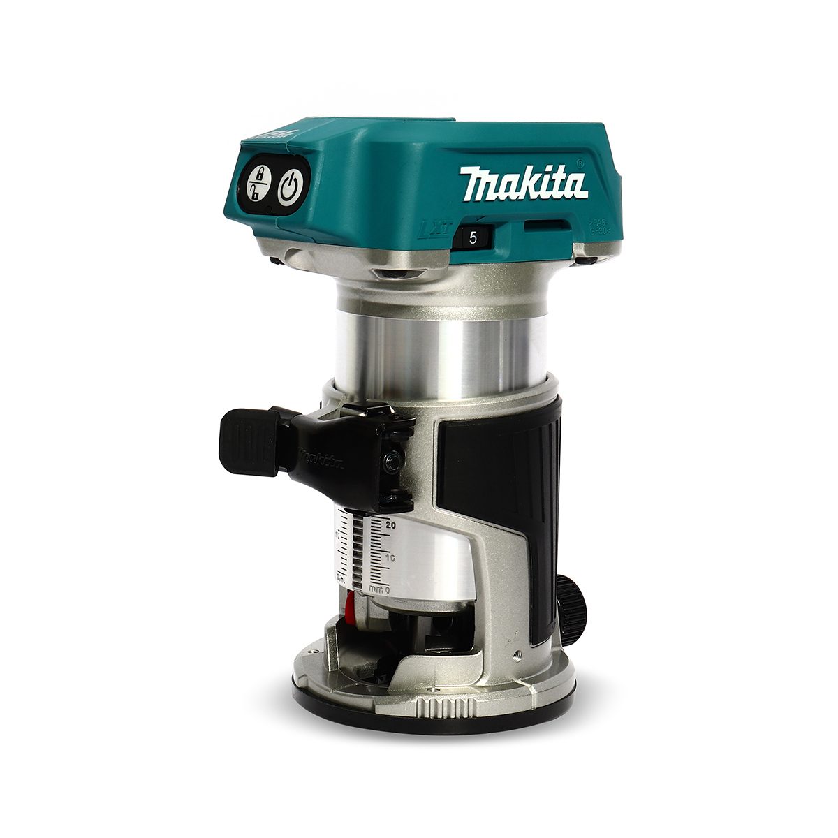 MAKITA เครื่องทริมเมอร์ 18V รุ่น DRT50ZJX3 ขนาดจับดอก 6 มม. / 8 มม. ความเร็วรอบ 10,000-30,000 RPM เครื่องเปล่า (มากีต้า)