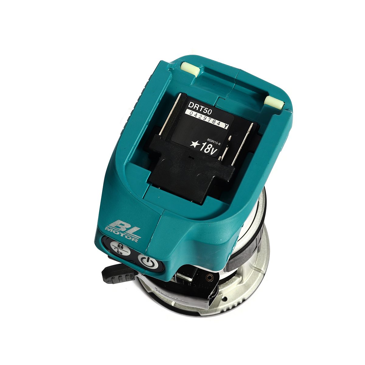 MAKITA เครื่องทริมเมอร์ 18V รุ่น DRT50ZJX3 ขนาดจับดอก 6 มม. / 8 มม. ความเร็วรอบ 10,000-30,000 RPM เครื่องเปล่า (มากีต้า)