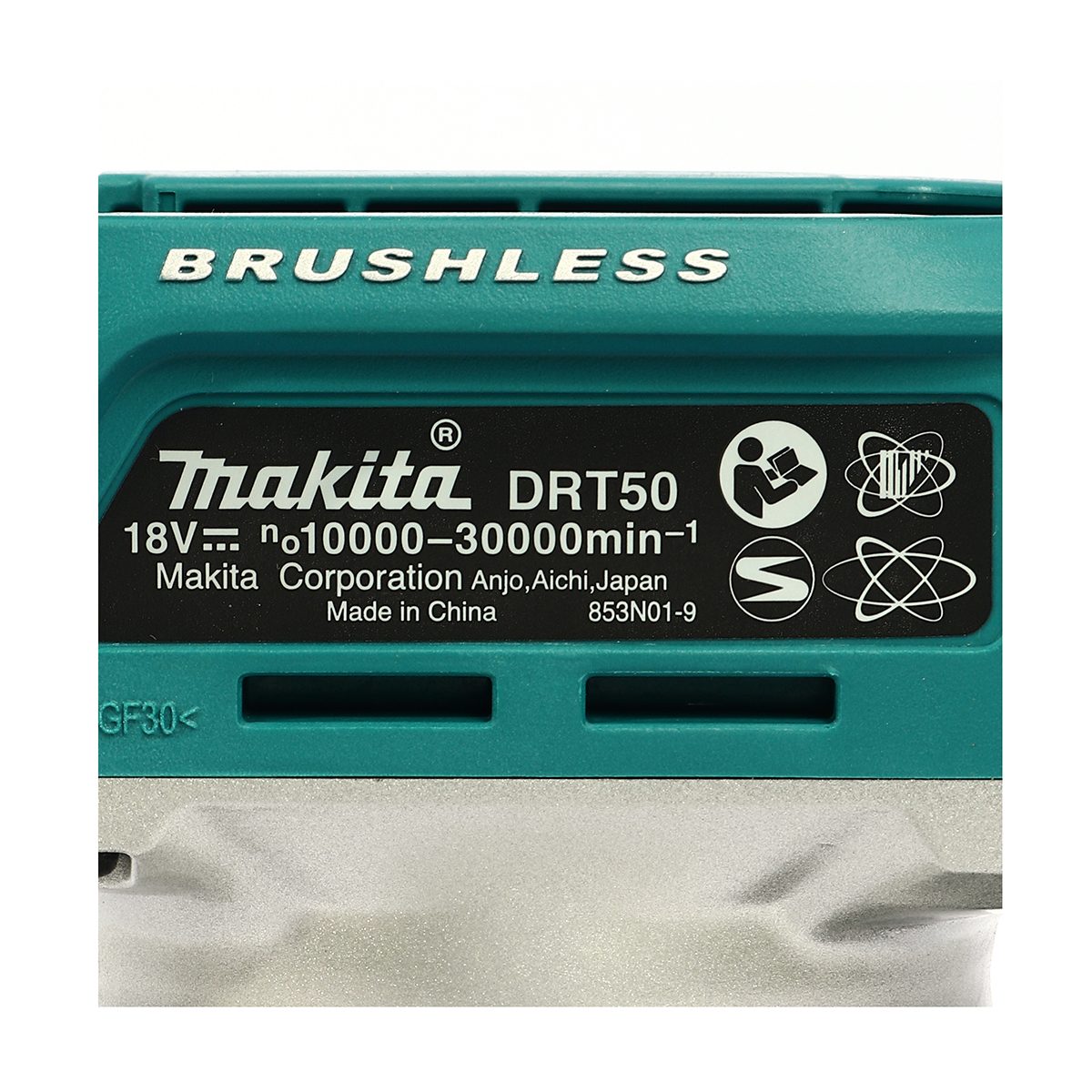 เครื่องทริมเมอร์ไร้สาย 18 โวลต์ มากีต้า (MAKITA) รุ่น DRT50Z ขนาด 6 มม. (1/4 นิ้ว) Trimmer Base 0-40 มม. Plunge Base 0-35 มม. ความเร็วรอบตัว