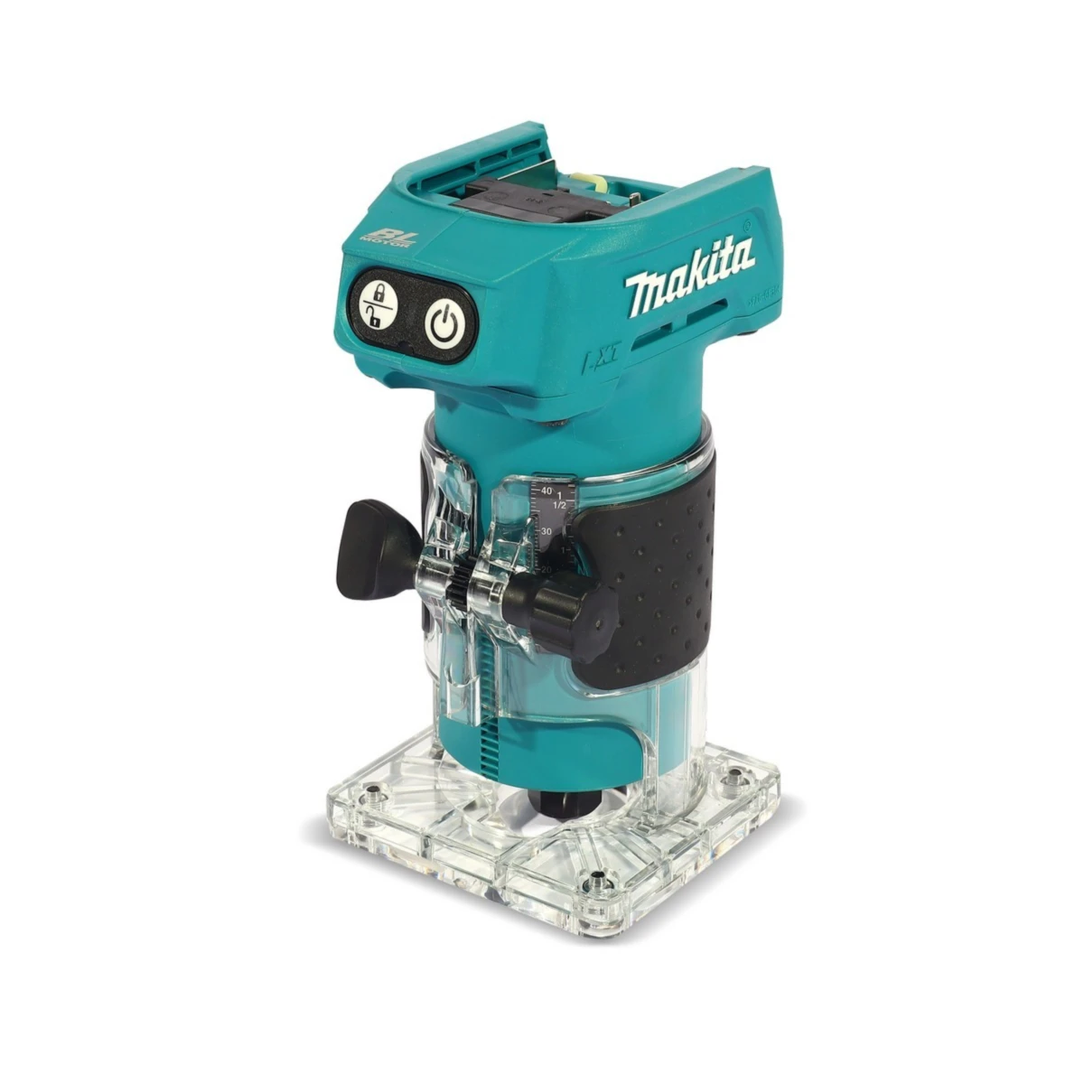 MAKITA เครื่องทริมเมอร์ไร้สาย 18 โวลต์ ขนาด 6 มม. (1/4 นิ้ว) รุ่น DRT52Z ความเร็วรอบตัวเปล่า 30,000 รอบ/นาที ไม่รวมแบตเตอรี่และแท่นชาร์จ (มา