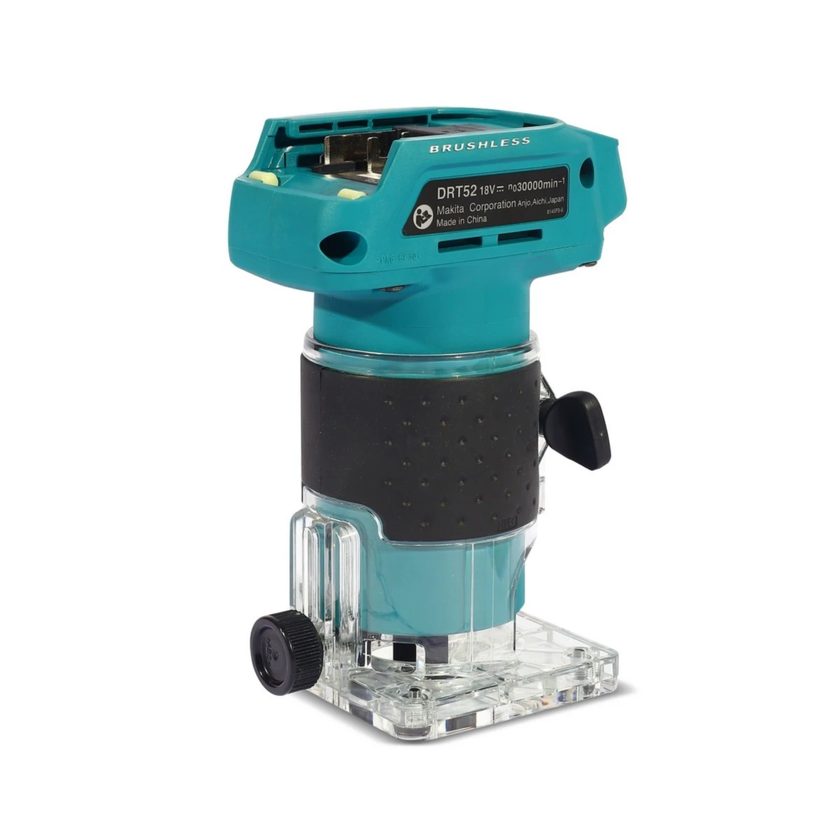 MAKITA เครื่องทริมเมอร์ไร้สาย 18 โวลต์ ขนาด 6 มม. (1/4 นิ้ว) รุ่น DRT52Z ความเร็วรอบตัวเปล่า 30,000 รอบ/นาที ไม่รวมแบตเตอรี่และแท่นชาร์จ (มา