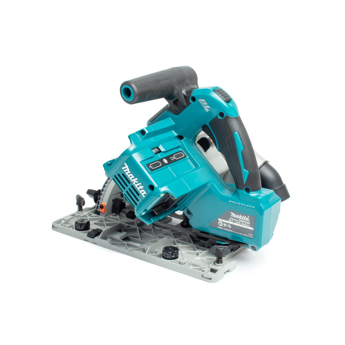 MAKITA เลื่อยวงเดือนตัดตามราง 36 โวลต์ ขนาด 6 นิ้ว รุ่น DSP600Z ความเร็วรอบตัวเปล่า 6,300 รอบ/นาที ไม่รวมแบตเตอรี่-แท่นชาร์จ (มากีต้า)