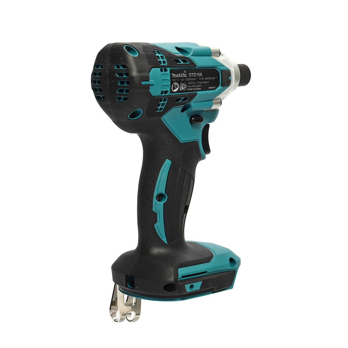 สว่านไขควงไร้สาย 18 โวลต์ มากีต้า (MAKITA) รุ่น DTD156Z ขนาดแกน 6.35 มม. (1/4 นิ้ว) แรงบิดสูงสุด 155 นิวตันเมตร อัตรากระแทกต่อนาที 0 - 3,000