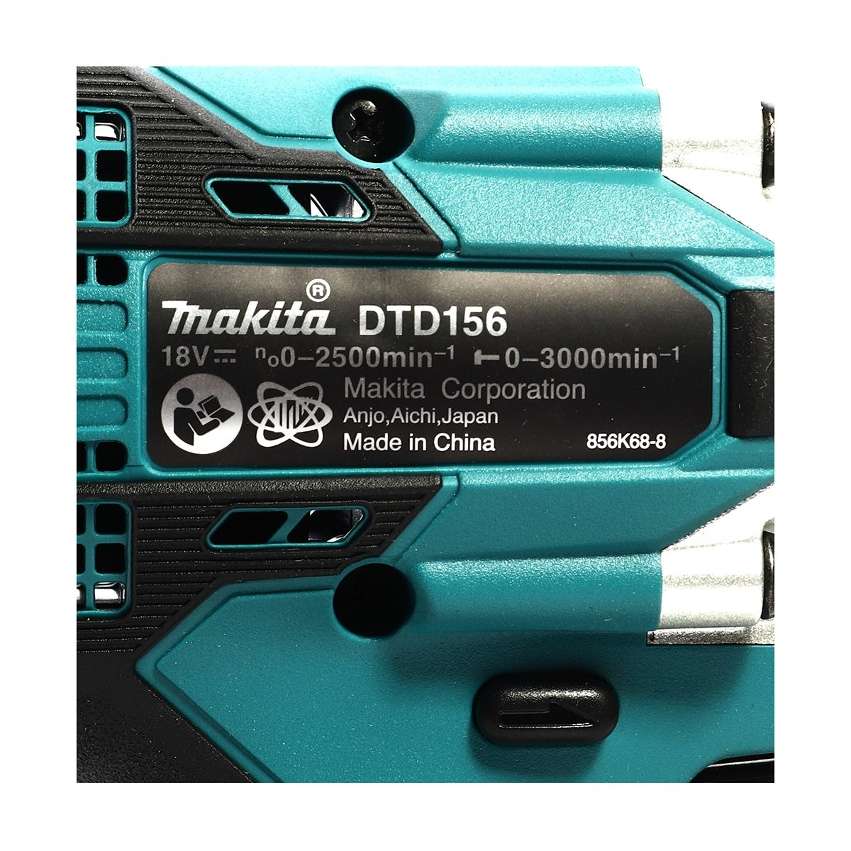 สว่านไขควงไร้สาย 18 โวลต์ มากีต้า (MAKITA) รุ่น DTD156Z ขนาดแกน 6.35 มม. (1/4 นิ้ว) แรงบิดสูงสุด 155 นิวตันเมตร อัตรากระแทกต่อนาที 0 - 3,000