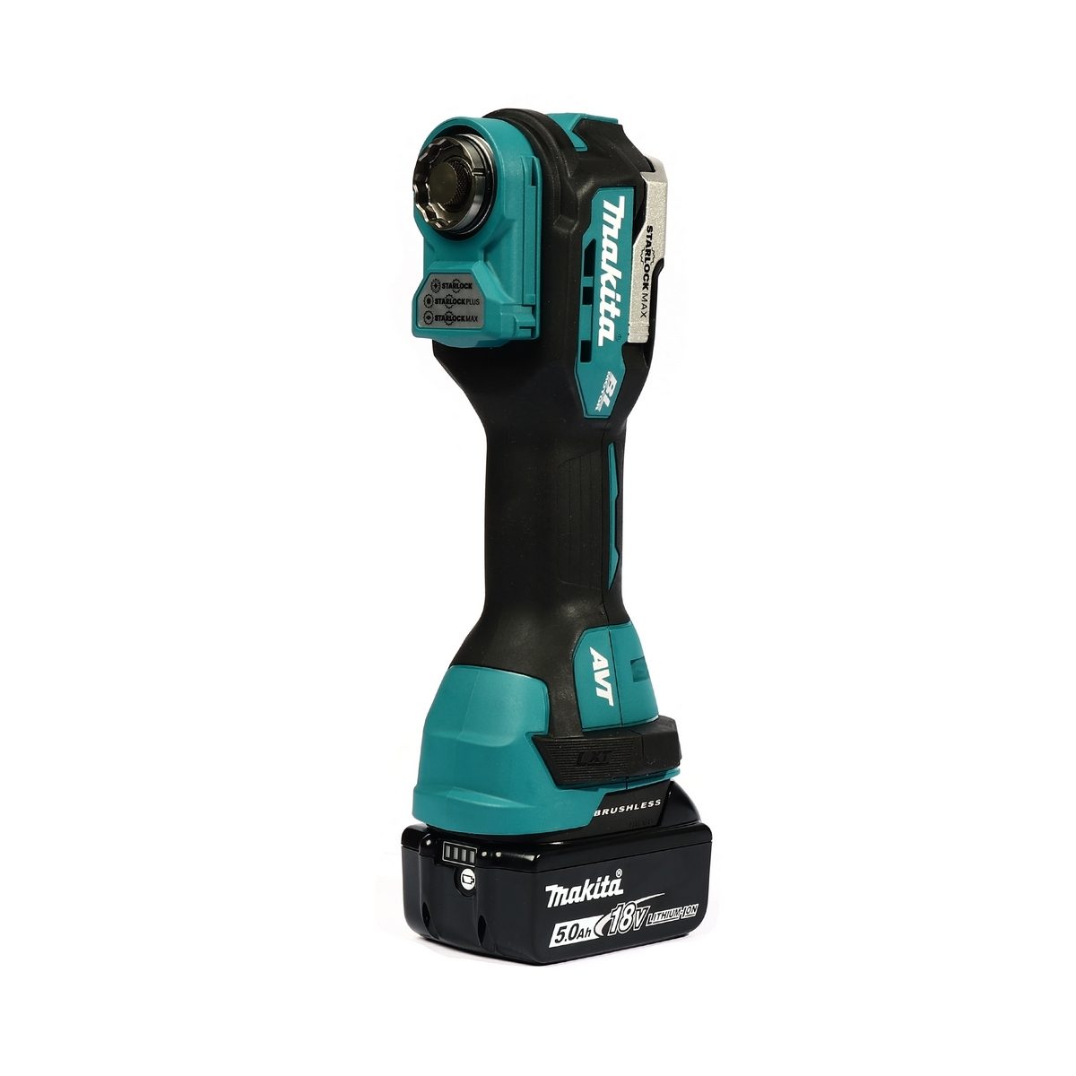 MAKITA เครื่องมืออเนกประสงค์ไร้สาย 18 โวลต์ รุ่น DTM52RTJX1 อัตราการสั่น 10,000-20,000 ครั้ง/นาที รวมแบตเตอรี่-แท่นชาร์จ (มากีต้า)