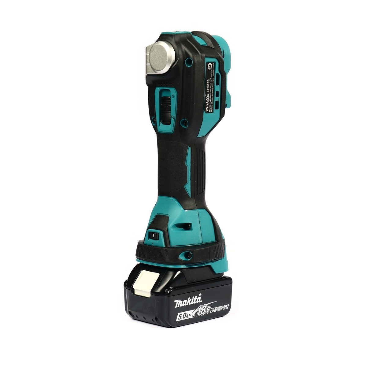 MAKITA เครื่องมืออเนกประสงค์ไร้สาย 18 โวลต์ รุ่น DTM52RTJX1 อัตราการสั่น 10,000-20,000 ครั้ง/นาที รวมแบตเตอรี่-แท่นชาร์จ (มากีต้า)