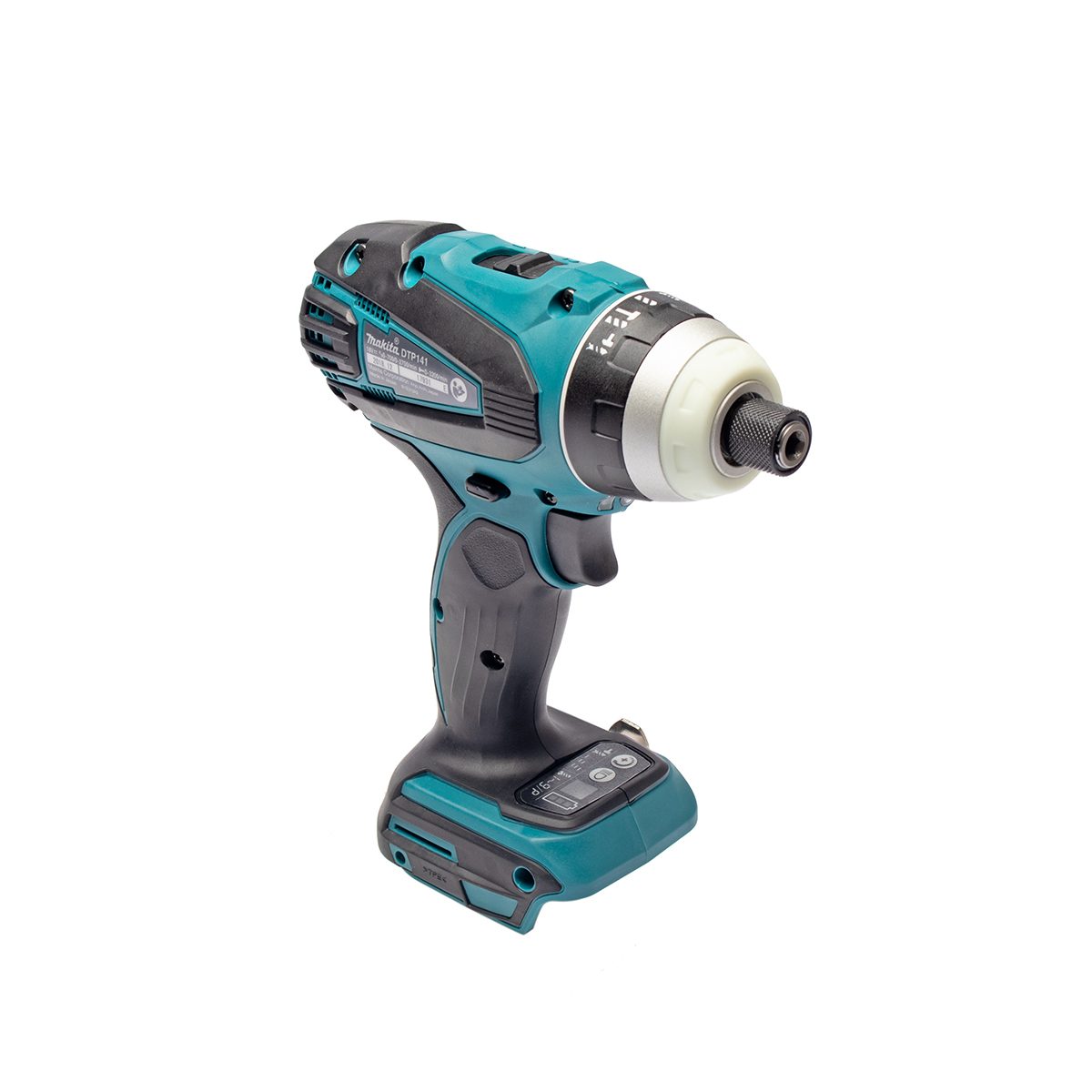 MAKITA สว่านไขควงกระแทกไร้สาย 4 โหมด 18 โวลต์ 1/4 นิ้ว รุ่น DTP141Z แรงบิดสูงสุด 150 นิวตันเมตร ไม่รวมแบตเตอรี่และแท่นชาร์จ (มากีต้า)