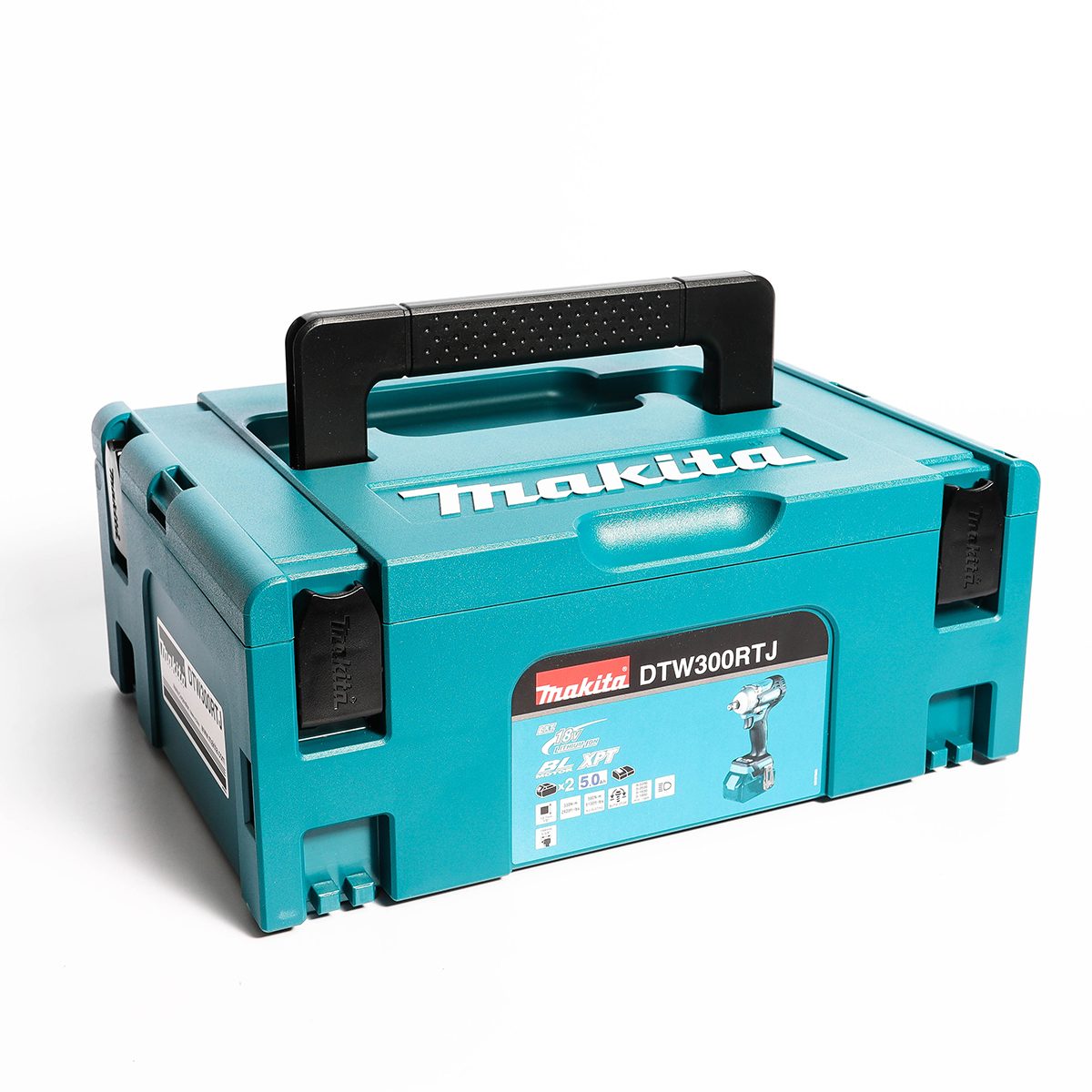MAKITA เครื่องขันบล๊อกไร้สาย 18 โวลต์ 1/2 นิ้ว รุ่น DTW300RTJ แรงบิดสูงสุด 330 นิวตันเมตร รวมแบตเตอรี่และแท่นชาร์จ (มากีต้า)
