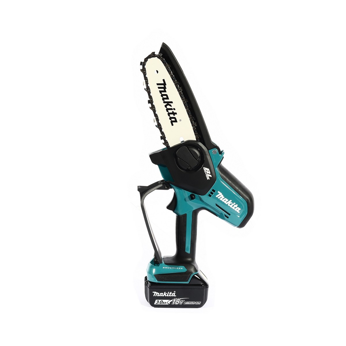 MAKITA เลื่อยโซ่ไร้สาย 18 โวลต์ 6 นิ้ว รุ่น DUC150SF ความเร็วโซ่สูงสุด 8.0 เมตร/ วินาที ถังน้ำมัน 55 มล. มอเตอร์ BL รวมแบตเตอรี่-แท่นชาร์จ (