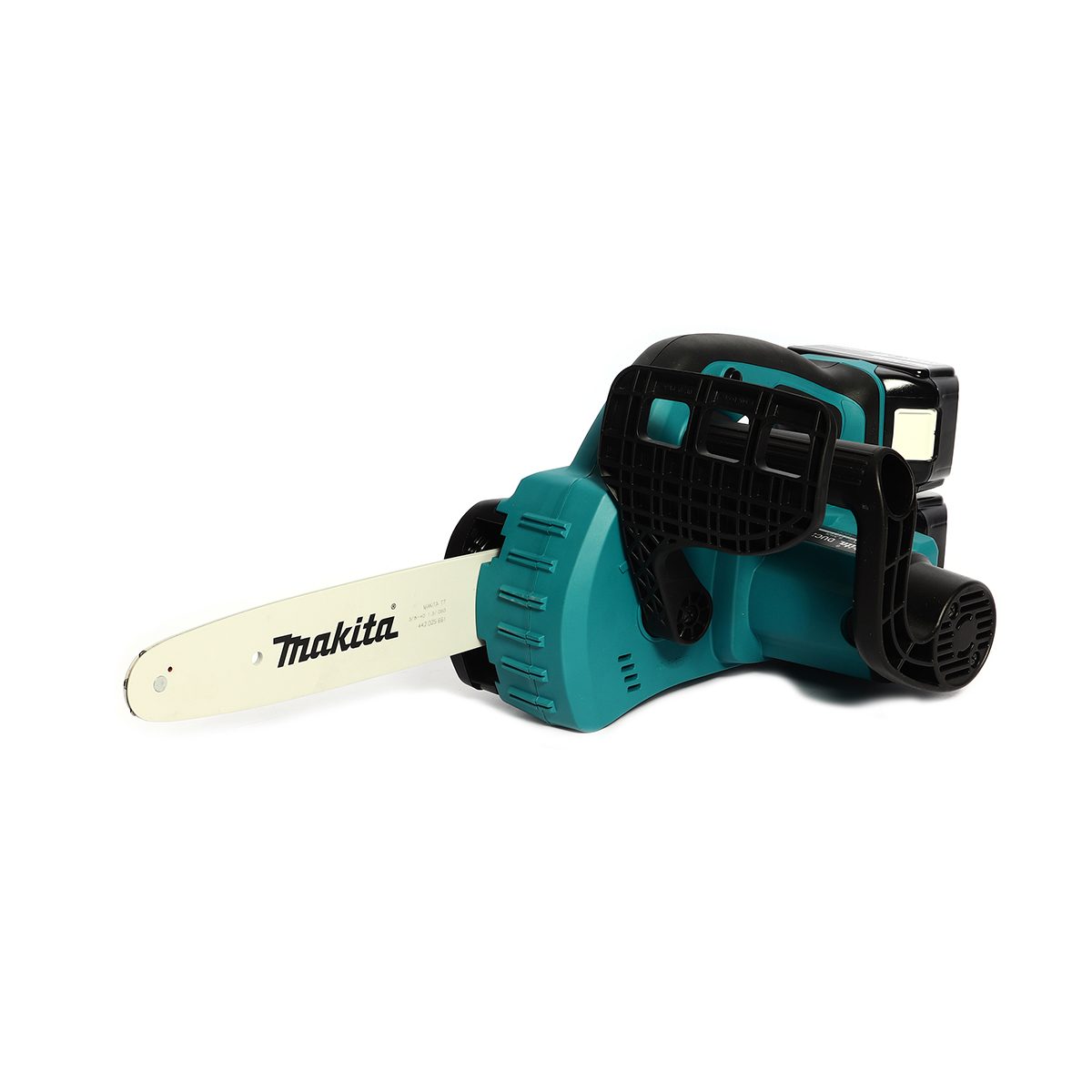MAKITA เลื่อยโซ่ไร้สาย 36 โวลต์ ความยาวบาร์ 10 นิ้ว (250 มม.) รุ่น DUC252RT2 ถังน้ำมันโซ่ 85 มล. ความยาวในการตัด 238 มม. (9-3/8 นิ้ว) รวมแบต