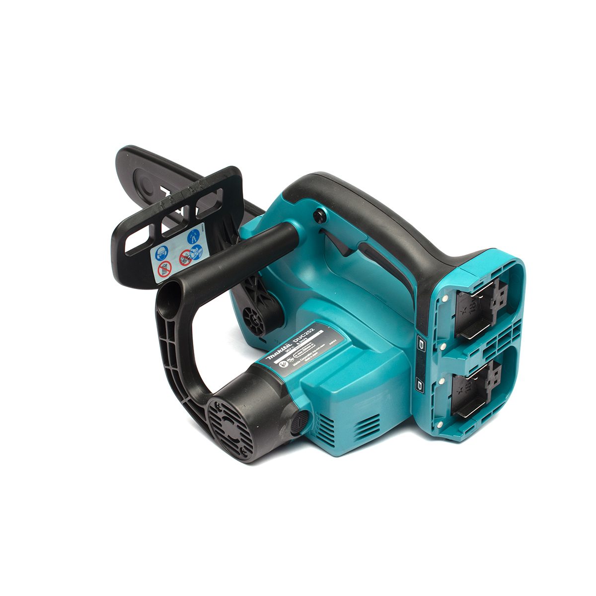 MAKITA เลื่อยโซ่ไร้สาย 36 โวลต์ ความยาวบาร์ 10 นิ้ว (250 มม.) รุ่น DUC252Z ถังน้ำมันโซ่ 85 มล. ความยาวในการตัด 238 มม. (9-3/8 นิ้ว) ไม่รวมแบ
