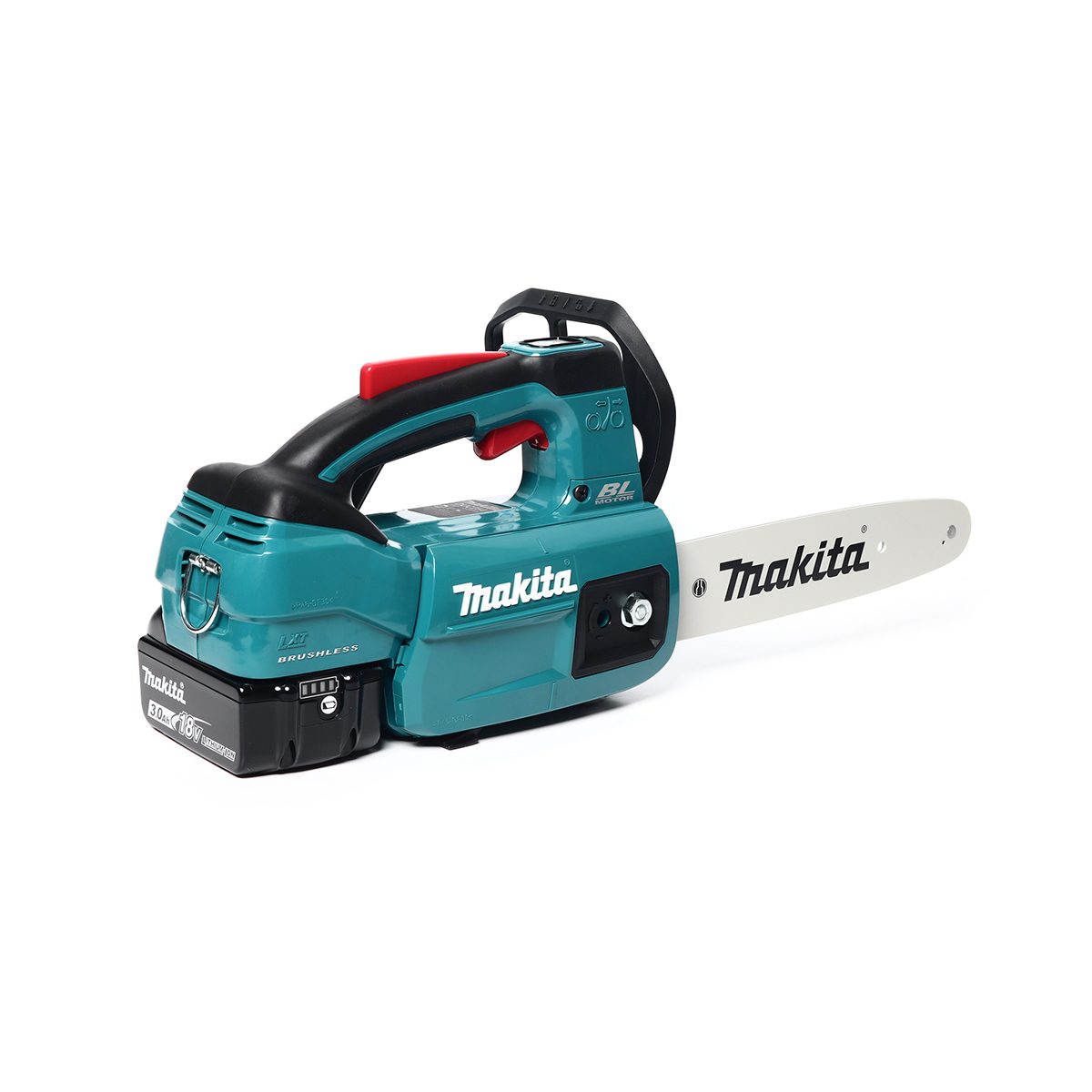 MAKITA เลื่อยโซ่ไร้สาย 18 โวลต์ ความยาวบาร์ 10 นิ้ว (250 มม.) รุ่น DUC254RF ถังน้ำมันโซ่ 140 มล. มอเตอร์ไร้แปรงถ่าน รวมแบตเตอรี่-แท่นชาร์จ (