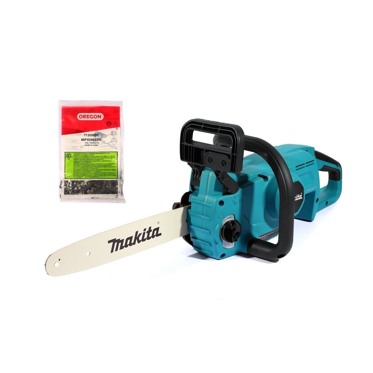 MAKITA เลื่อยโซ่ไร้สาย 18 โวลต์ ความยาวบาร์ 12 นิ้ว รุ่น DUC307ZX1 ความจุถังน้ำมันโซ่ 150 มล. มอเตอร์ไร้แปรงถ่าน ไม่รวมแบตเตอรี่และแท่นชาร์จ