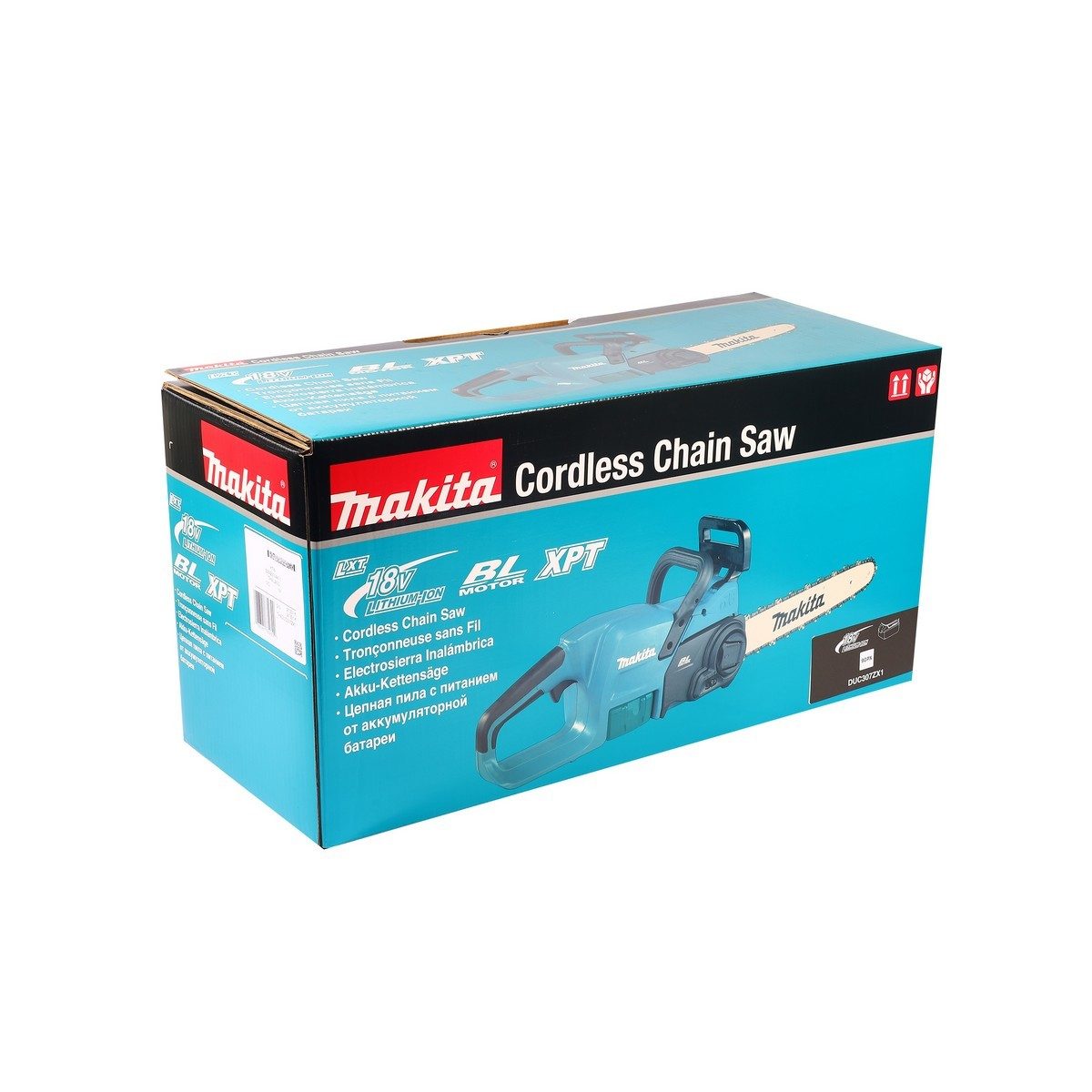 MAKITA เลื่อยโซ่ไร้สาย 18 โวลต์ ความยาวบาร์ 12 นิ้ว รุ่น DUC307ZX1 ความจุถังน้ำมันโซ่ 150 มล. มอเตอร์ไร้แปรงถ่าน ไม่รวมแบตเตอรี่และแท่นชาร์จ