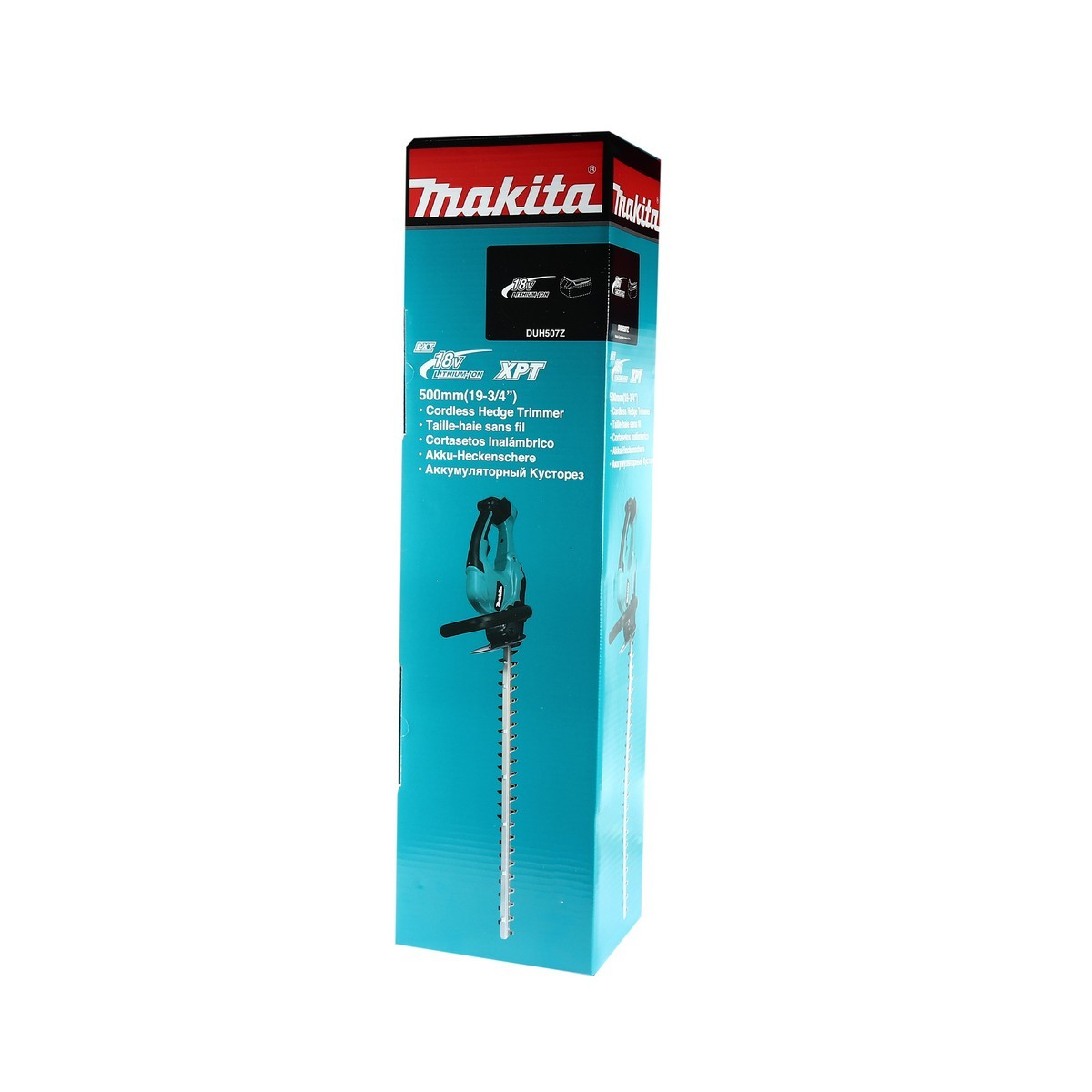 MAKITA เครื่องเล็มพุ่มไร้สาย 18 โวลต์ ความยาวใบมีด 500 มม. รุ่น DUH507Z กำลังไฟสูงสุด 250 วัตต์ ตัดสูงสุด 15 มม. ไม่รวมแบตเตอรี่-แท่นชาร์จ (