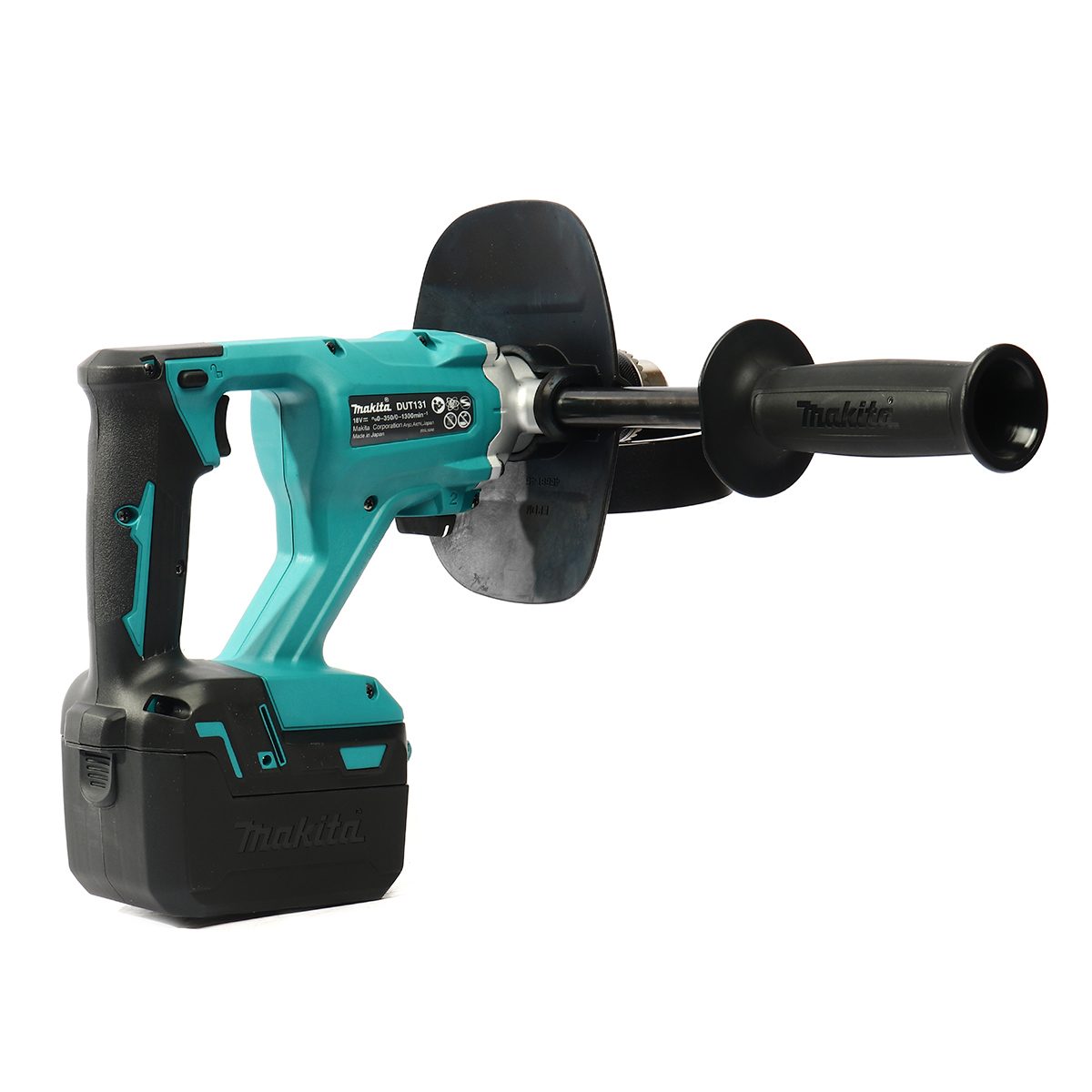 MAKITA เครื่องผสมสีไร้สาย 18 โวลต์ ขนาด 13 มม. (1/2 นิ้ว) รุ่น DUT131Z ไม่รวมก้าน ความเร็วรอบสูงสุด 0-1,300 รอบ/นาที ไม่รวมแบตเตอรี่-แท่นชาร