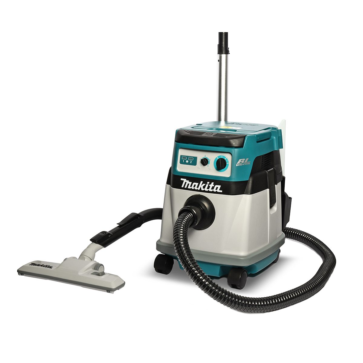 MAKITA เครื่องดูดฝุ่นน้ำ-แห้งไร้สาย 36 โวลต์ ถังเก็บุฝุ่น 15 ลิตร รุ่น DVC155LZX2 ถังเก็บน้ำ 12 ลิตร แรงดันลมสูงสุด 11 KPA กำลังการดูด 105 ว