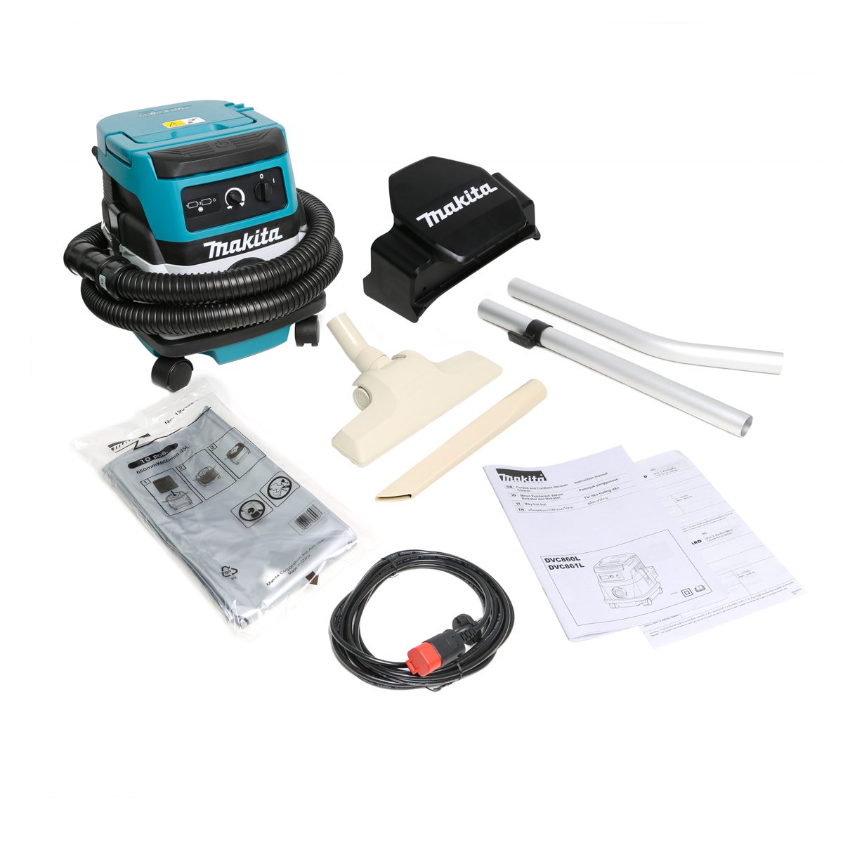 MAKITA เครื่องดูดฝุ่นน้ำ-แห้งไร้สาย 36 โวลต์ ถังเก็บฝุ่น 8 ลิตร รุ่น DVC860LZ ถังเก็บน้ำ 6 ลิตร (AC/DC) ไม่รวมแบตเตอรี่-แท่นชาร์จ (มากีต้า)