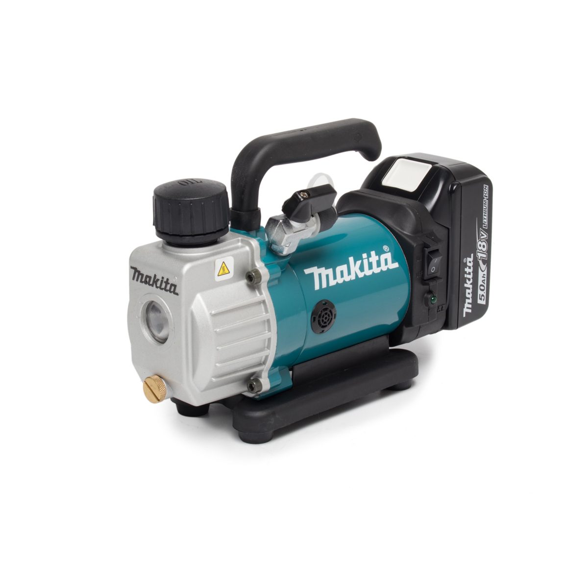 MAKITA ปั๊มสูญญากาศไร้สาย 18 โวลต์ (แวคคั่ม) รุ่น DVP180RT อัตราการไหล 50 ลิตร/นาที ความจุถังน้ำมัน 115 มล. รวมแบตเตอรี่-แท่นชาร์จ (มากีต้า)