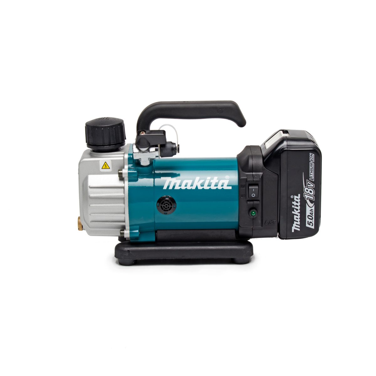 MAKITA ปั๊มสูญญากาศไร้สาย 18 โวลต์ (แวคคั่ม) รุ่น DVP180RT อัตราการไหล 50 ลิตร/นาที ความจุถังน้ำมัน 115 มล. รวมแบตเตอรี่-แท่นชาร์จ (มากีต้า)