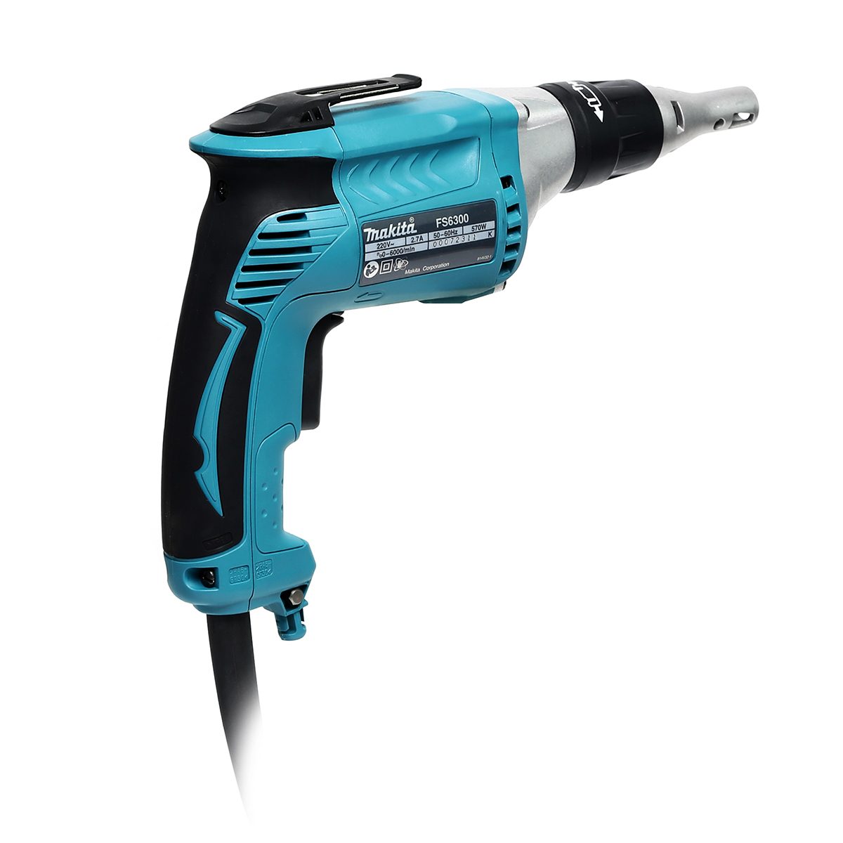 MAKITA ไขควงไฟฟ้าปรับรอบ กำลังไฟ 570 วัตต์ รุ่น FS6300 ความเร็วรอบตัวเปล่าสูงสุด 0-6,000 รอบ/นาที มีฉนวนสองชั้น ปรับซ้ายขวาได้ (มากีต้า)