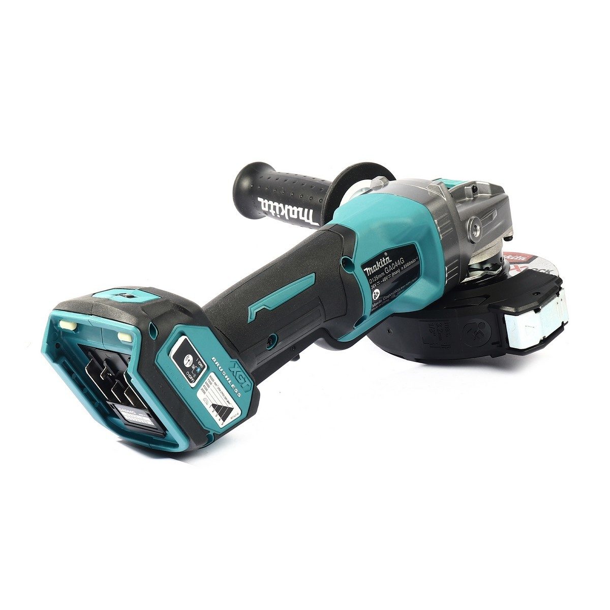 MAKITA เครื่องเจียไร้สาย 40 โวลต์ ขนาด 5 นิ้ว รุ่น GA044GZ ความเร็วรอบตัวเปล่า 3,000-8,500 รอบ/นาที X-Lock สวิตซ์บีบ ปรับรอบได้ ไม่รวมแบตเตอ