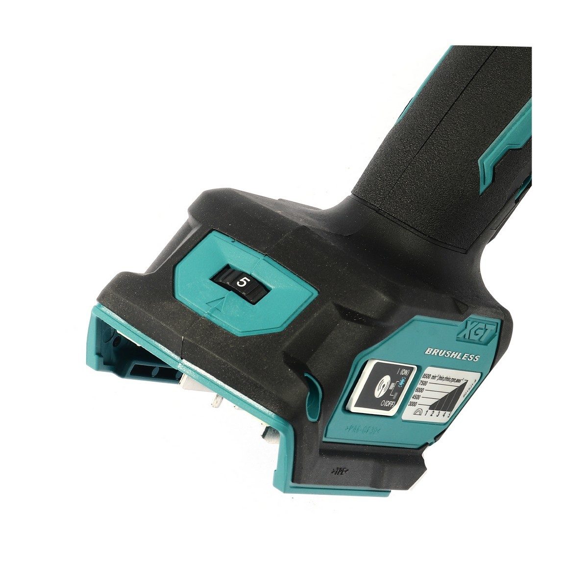 MAKITA เครื่องเจียไร้สาย 40 โวลต์ ขนาด 5 นิ้ว รุ่น GA044GZ ความเร็วรอบตัวเปล่า 3,000-8,500 รอบ/นาที X-Lock สวิตซ์บีบ ปรับรอบได้ ไม่รวมแบตเตอ