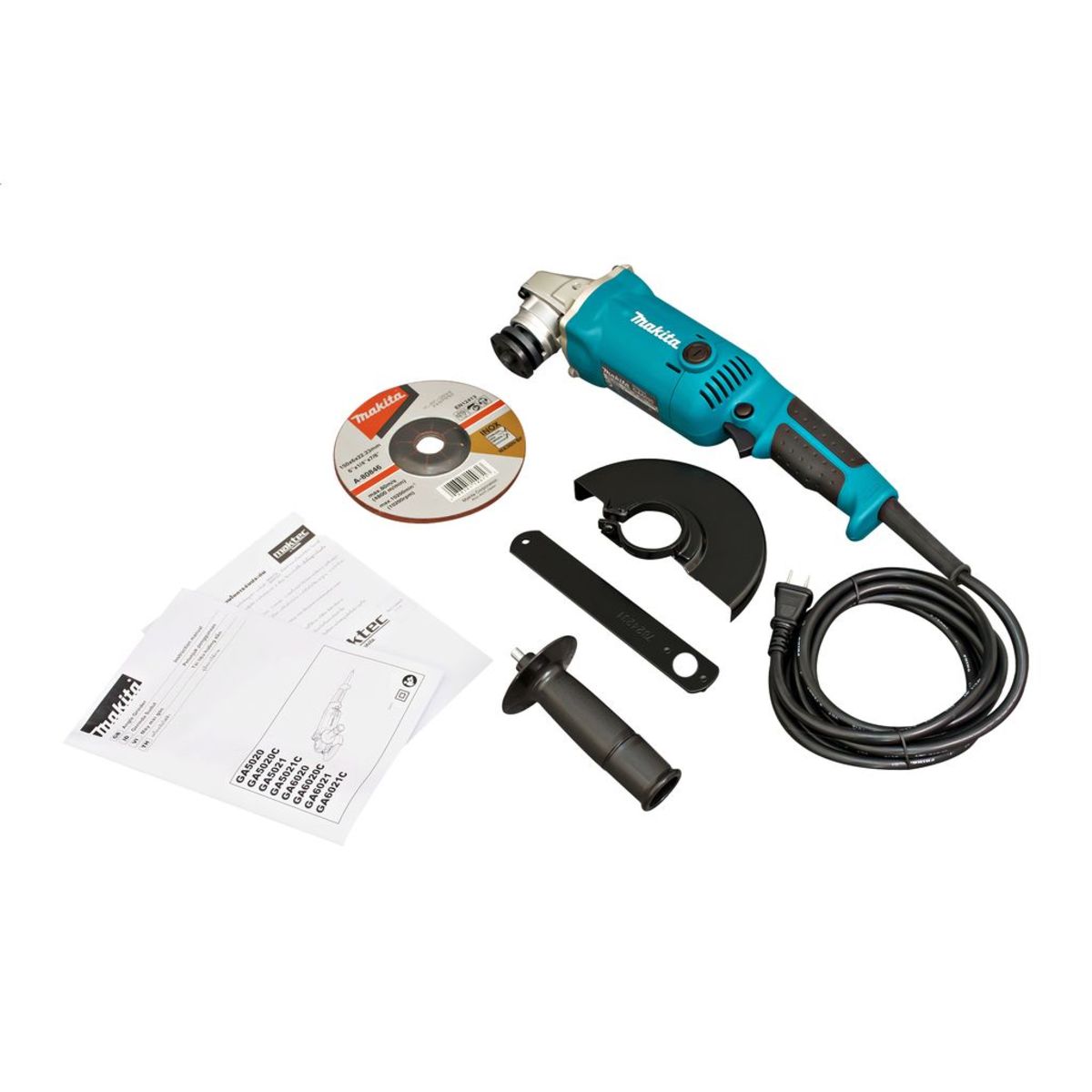 MAKITA เครื่องเจียรไฟฟ้า ขนาด 6 นิ้ว กำลังไฟ 1,050 วัตต์ รุ่น GA-6020 ความเร็วรอบตัวเปล่า 10,000 รอบ/นาที มีฉนวนสองชั้น มีระบบ SJS (มากีต้า)