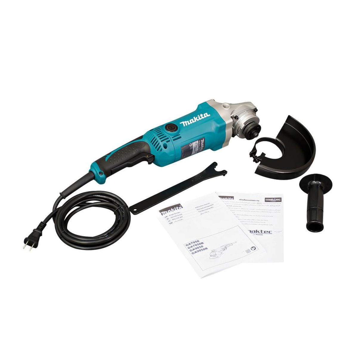 MAKITA เครื่องเจียรไฟฟ้า ขนาด 7 นิ้ว กำลังไฟ 2,000 วัตต์ รุ่น GA-7050 ความเร็วรอบตัวเปล่า 8,500 รอบ/นาที ฉนวนสองชั้น (มากีต้า)