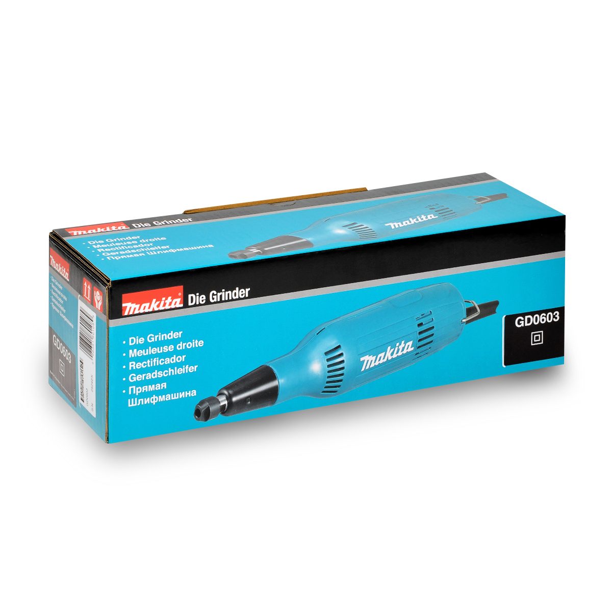 MAKITA เครื่องเจียรแกนไฟฟ้า 6 มม. (1/4 นิ้ว ) กำลังไฟ 240 วัตต์ รุ่น GD-0603 ความเร็วรอบ 28,000 RPM มีฉนวนสองชั้น (มากีต้า)