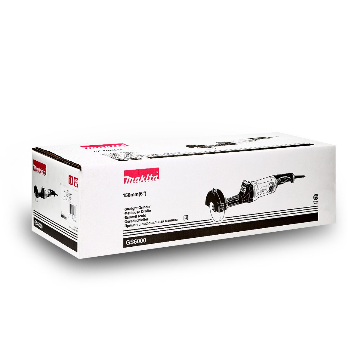 เครื่องเจียรคอยาวไฟฟ้า MAKITA ขนาด 6 นิ้ว กำลังไฟ 750 วัตต์ รุ่น GS6000 ความเร็วรอบตัวเปล่า 5,600 รอบ/นาที (มากีต้า)