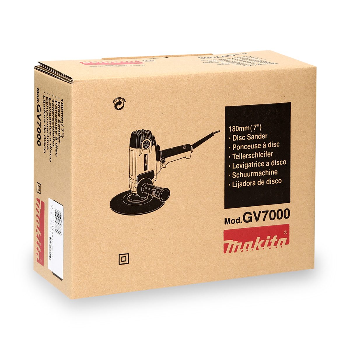 MAKITA เครื่องขัดกระดาษทราย ขนาด 7 นิ้ว (180 มม.) กำลังไฟ 550 วัตต์ รุ่น GV-7000 ความเร็วรอบตัวเปล่า 4,700 รอบ/นาที (มากีต้า)